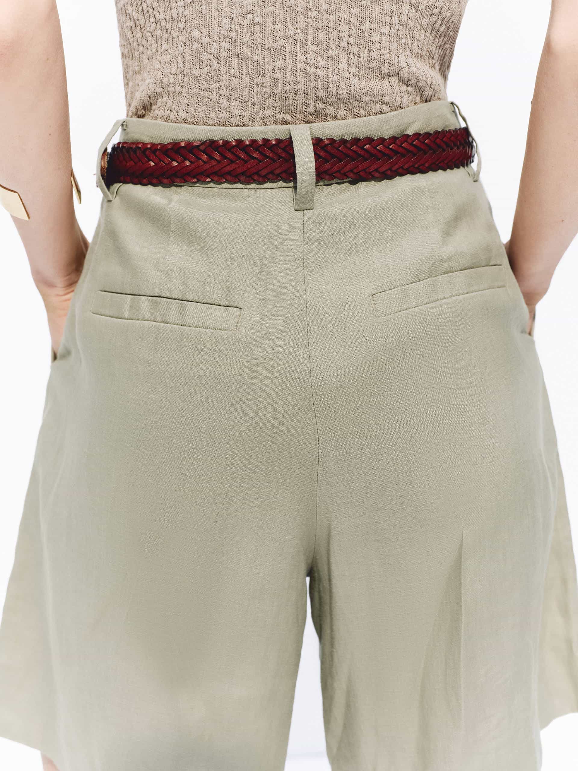 Linen Bermuda Shorts - Image 16
