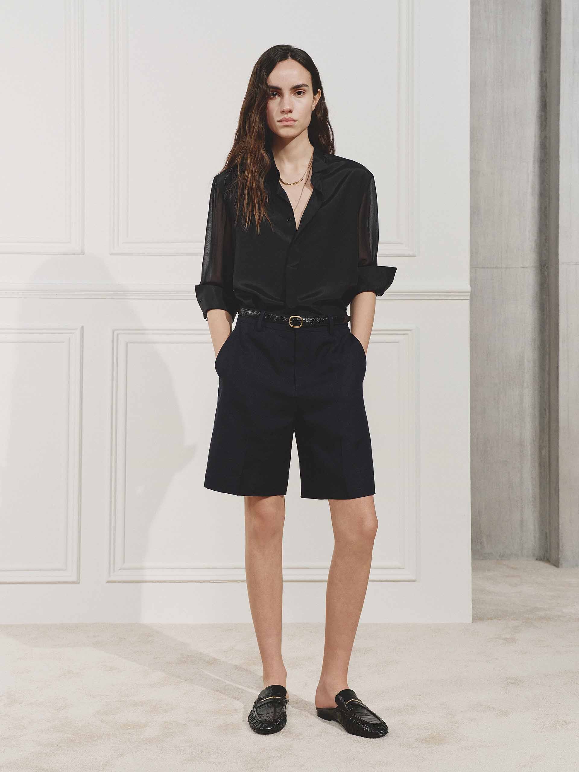 Linen Blend Bermuda Shorts - Image 2