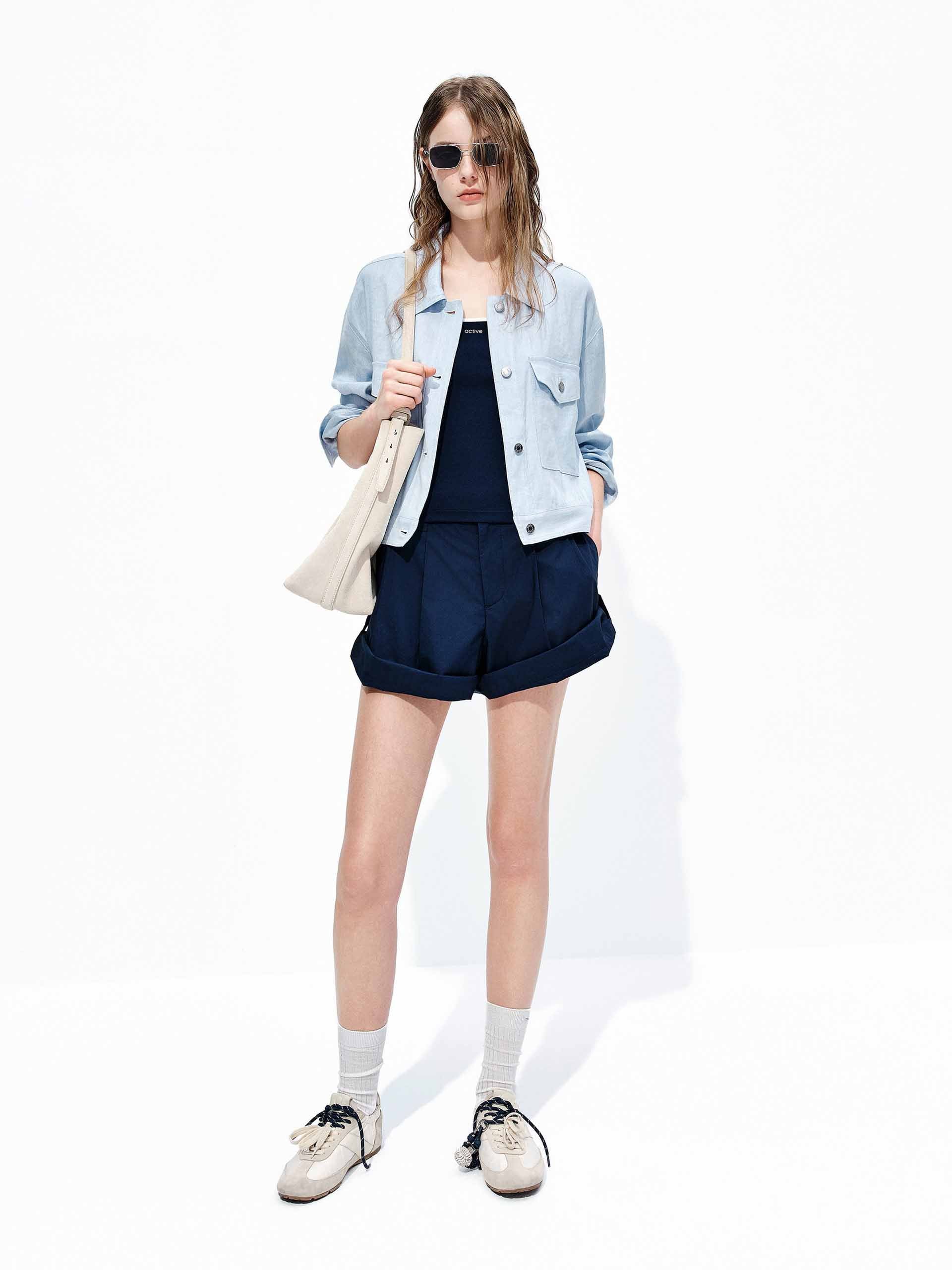 Linen Blend Cargo Jacket - Image 2