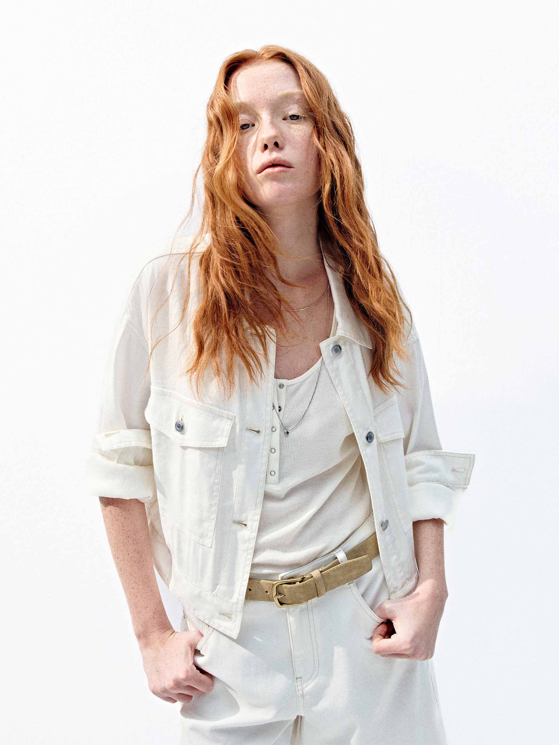 Linen Blend Cargo Jacket - Image 9