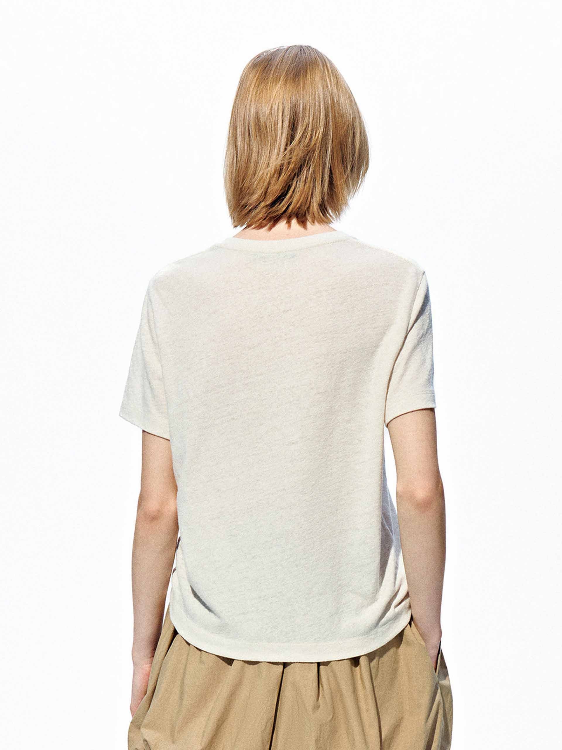 Linen Blend Cartoon T-shirt - Image 11