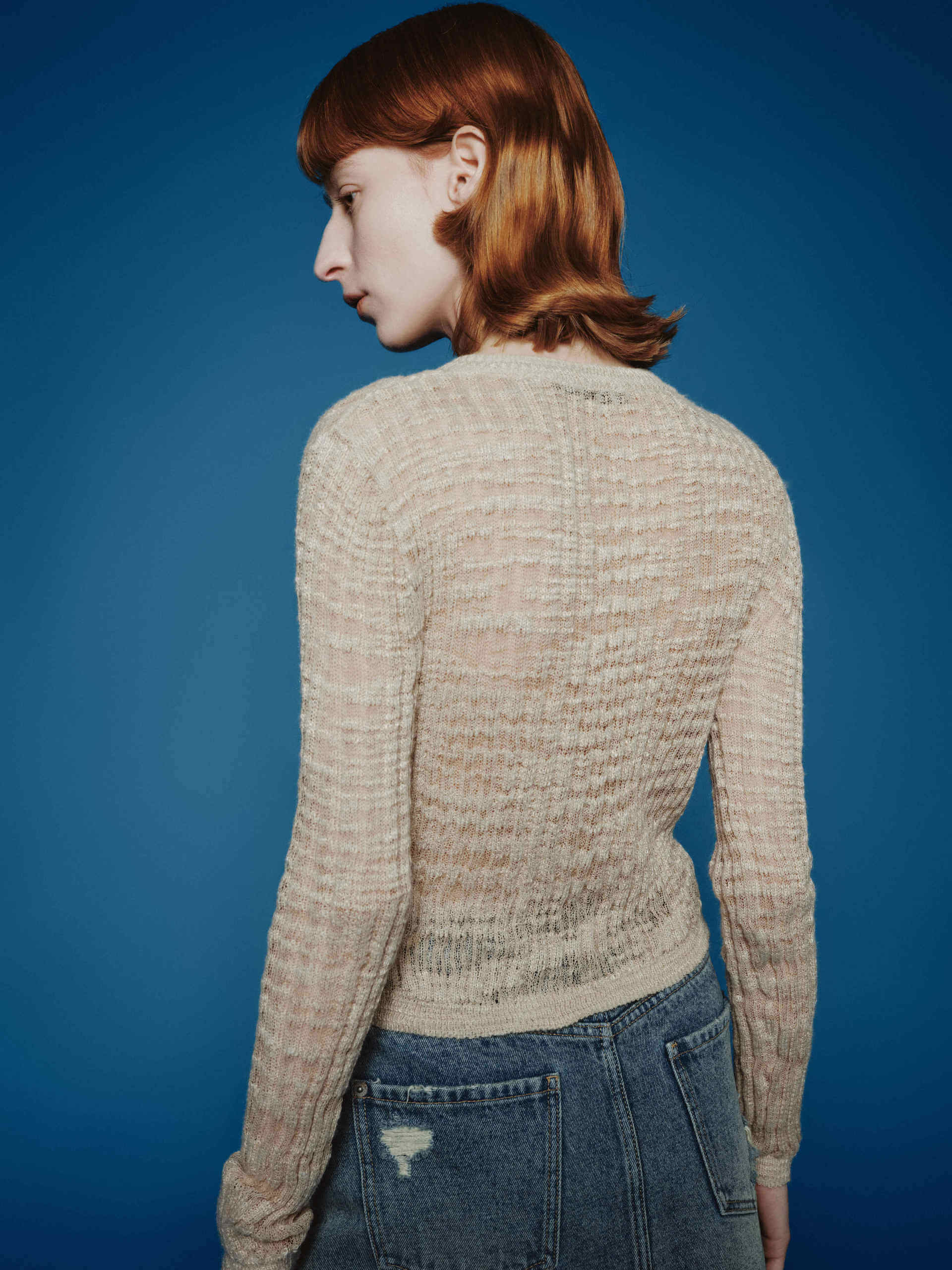 Linen Blend Knit Cardigan - Image 3