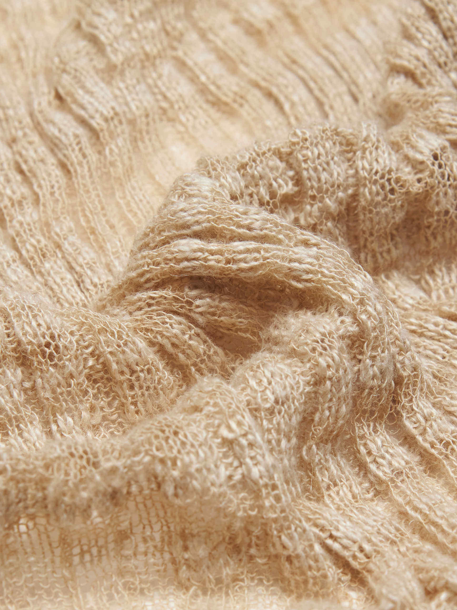Linen Blend Knit Cardigan - Image 4