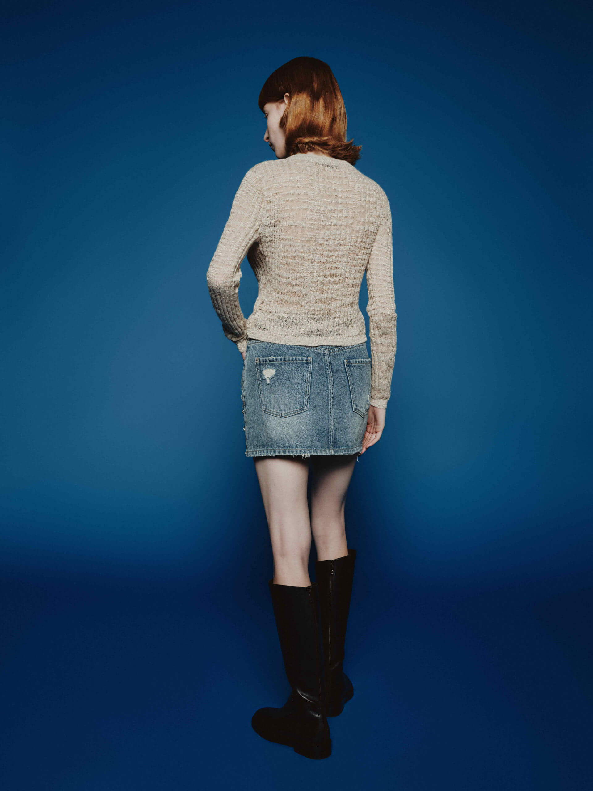 Linen Blend Knit Cardigan - Image 8