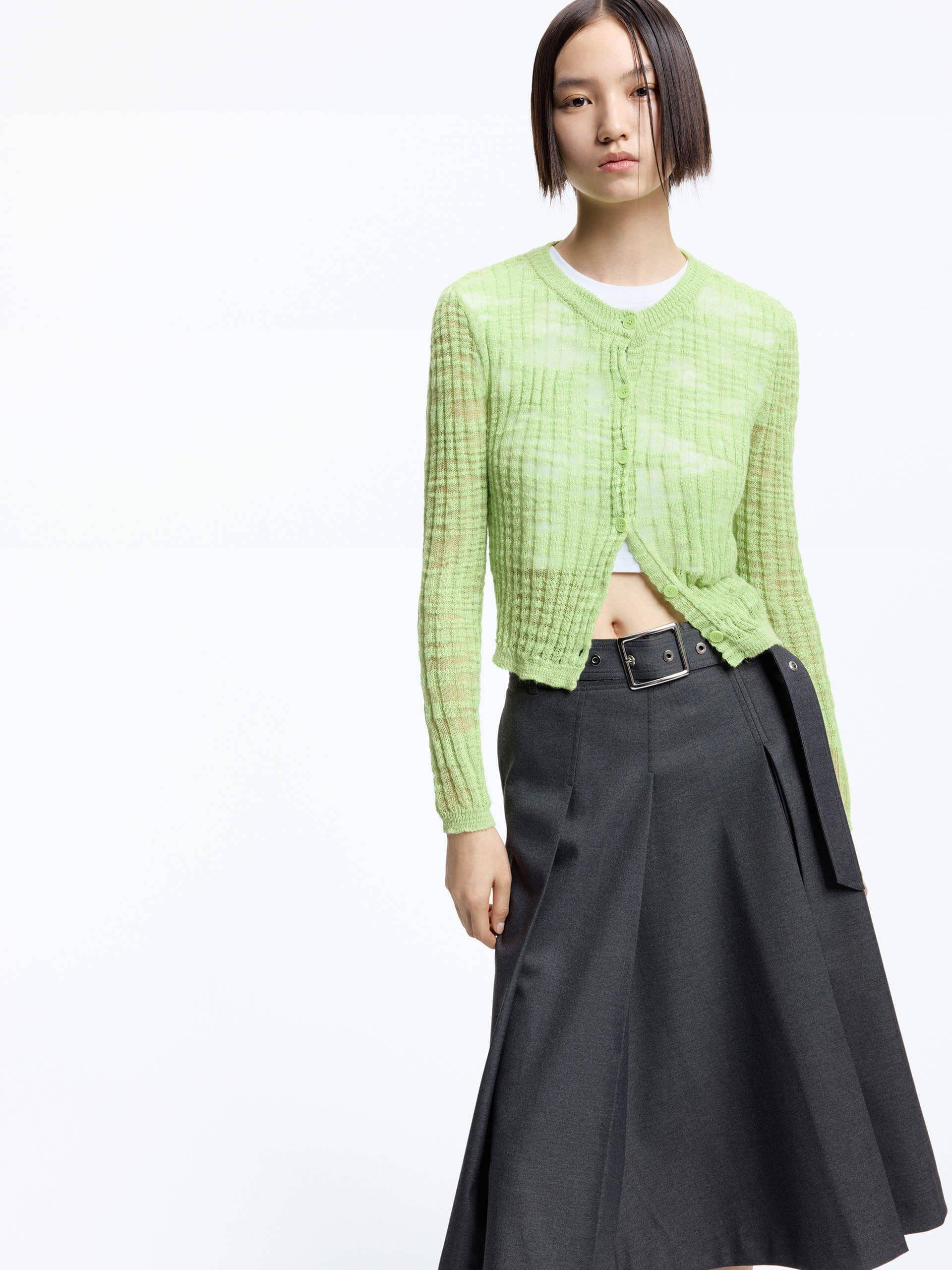 Linen Blend Knit Cardigan - Image 9