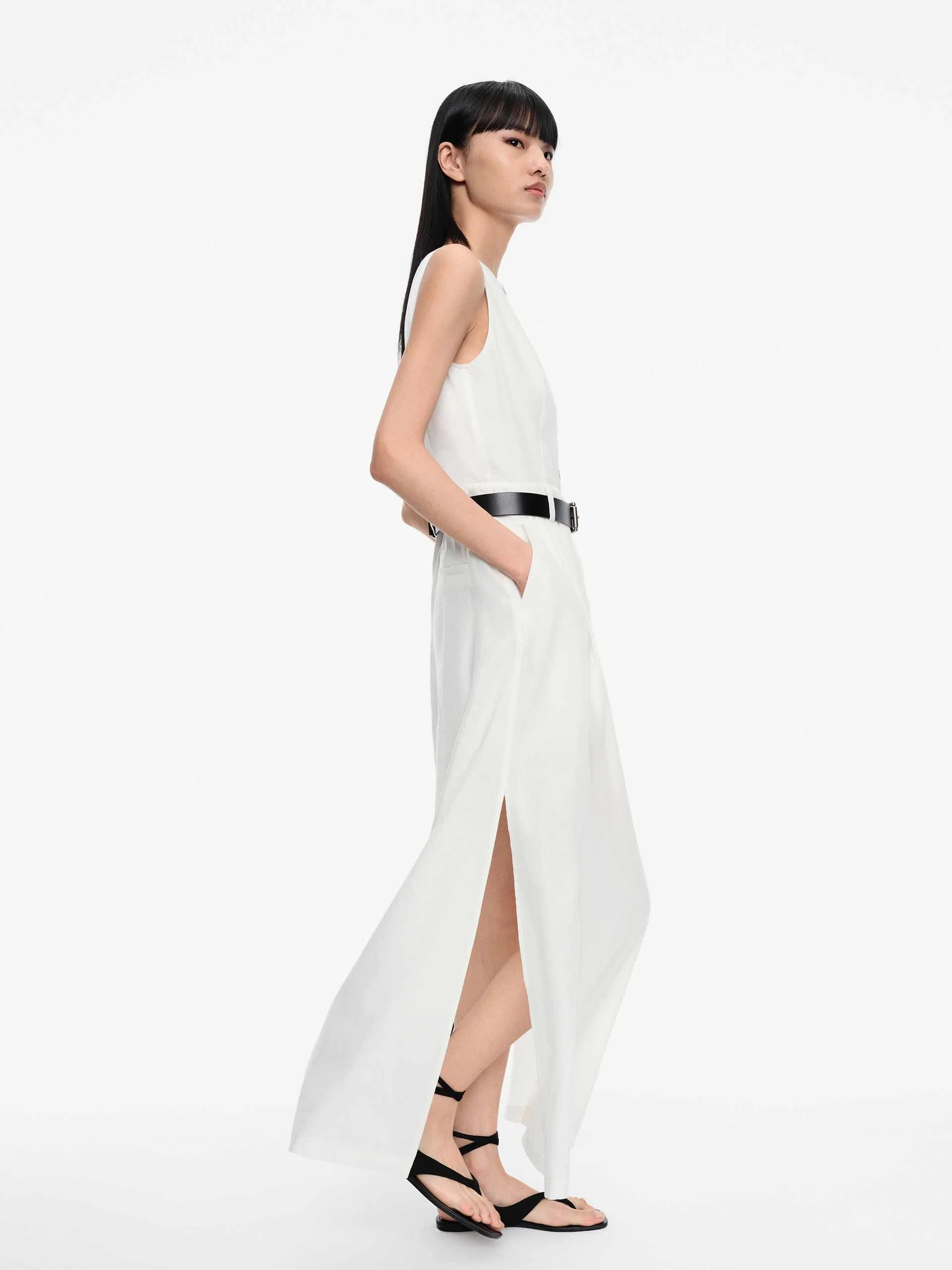 Linen Blend Maxi Dress - Image 2