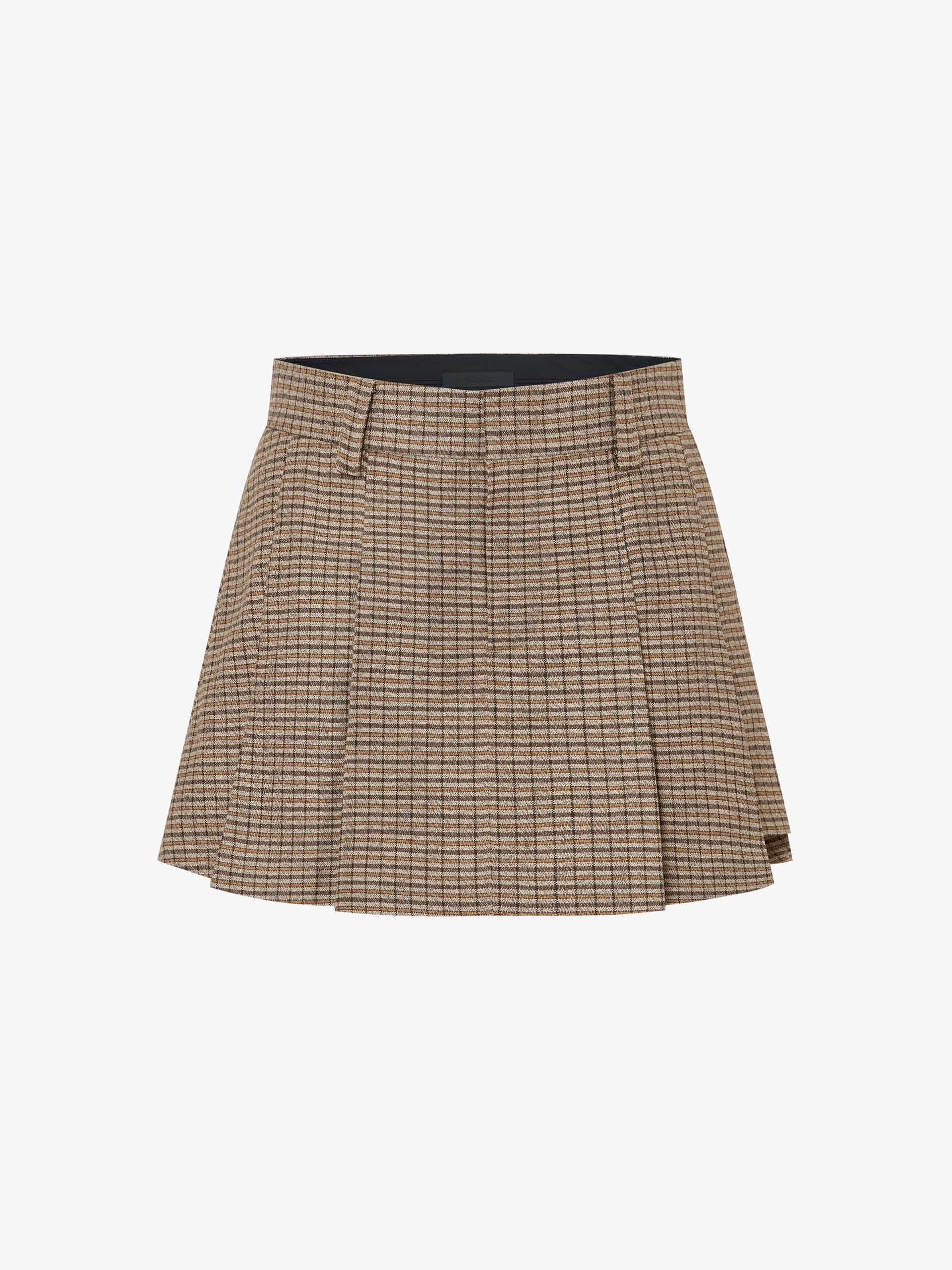 Linen Blend Pleated Skort - Image 5