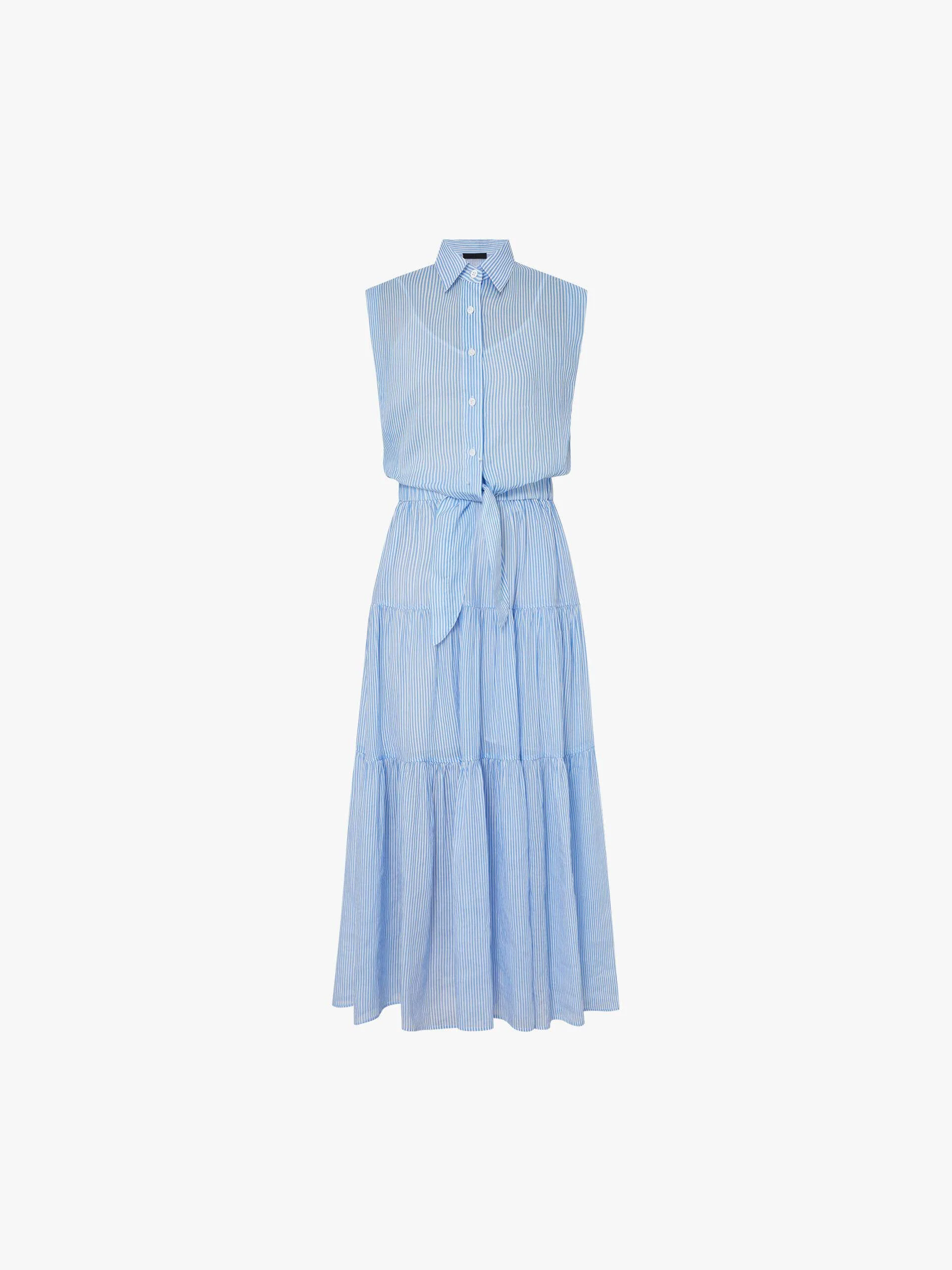 Linen Blend Sleeveless Dress - Image 4