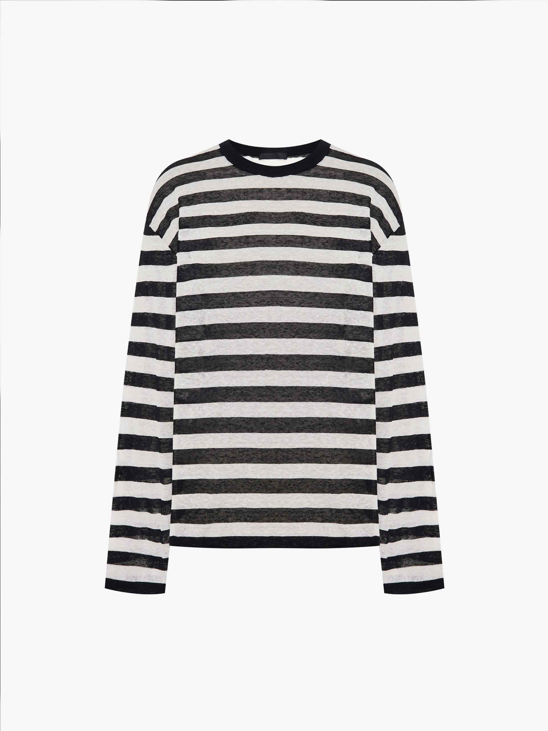 Linen Blend Striped Sweater - Image 5