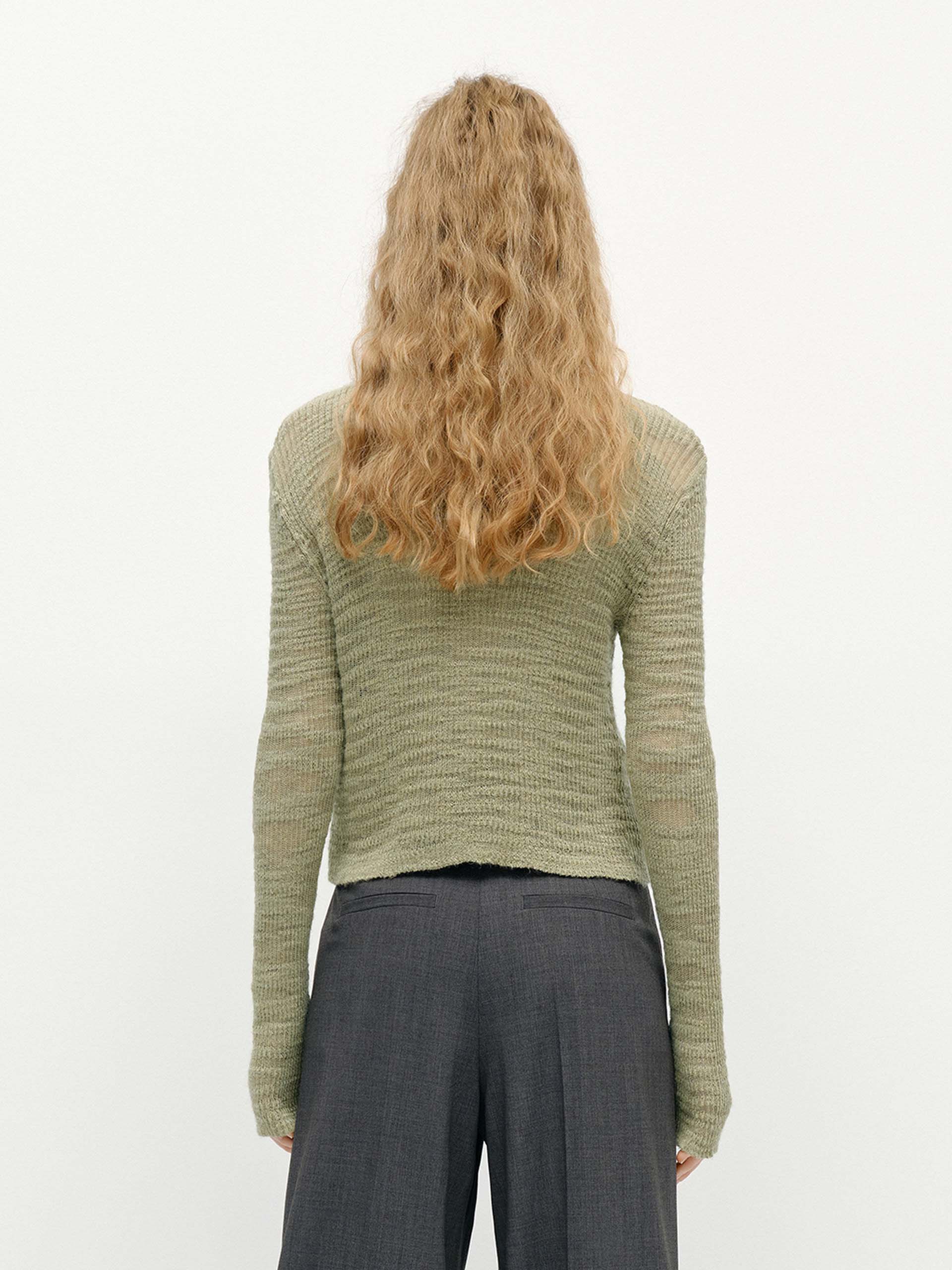 Linen Blend Textured Cardigan - Image 23