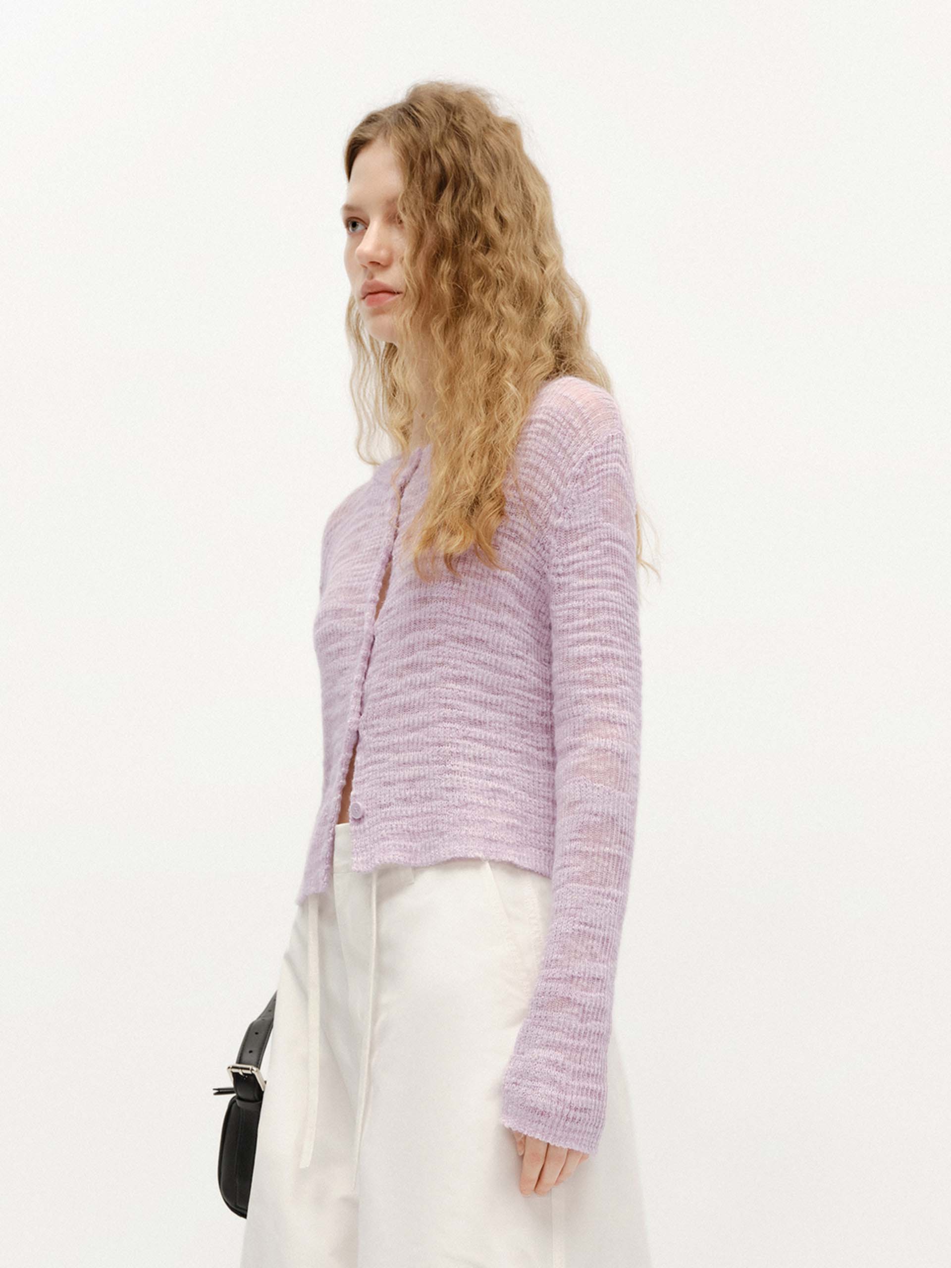 Linen Blend Textured Cardigan - Image 7