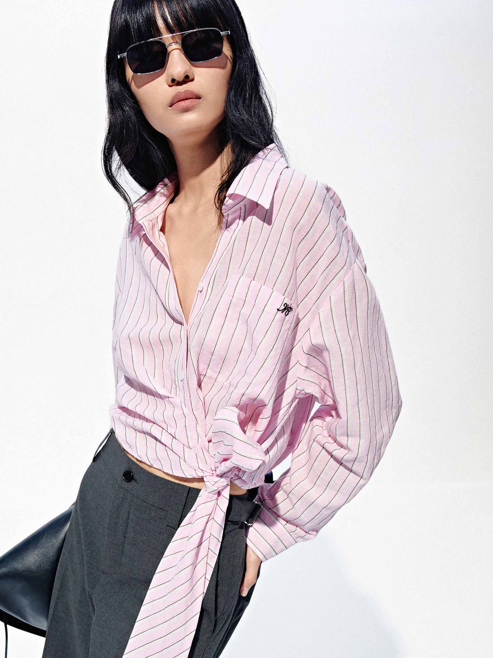 Linen Cotton Cropped Top - Image 3