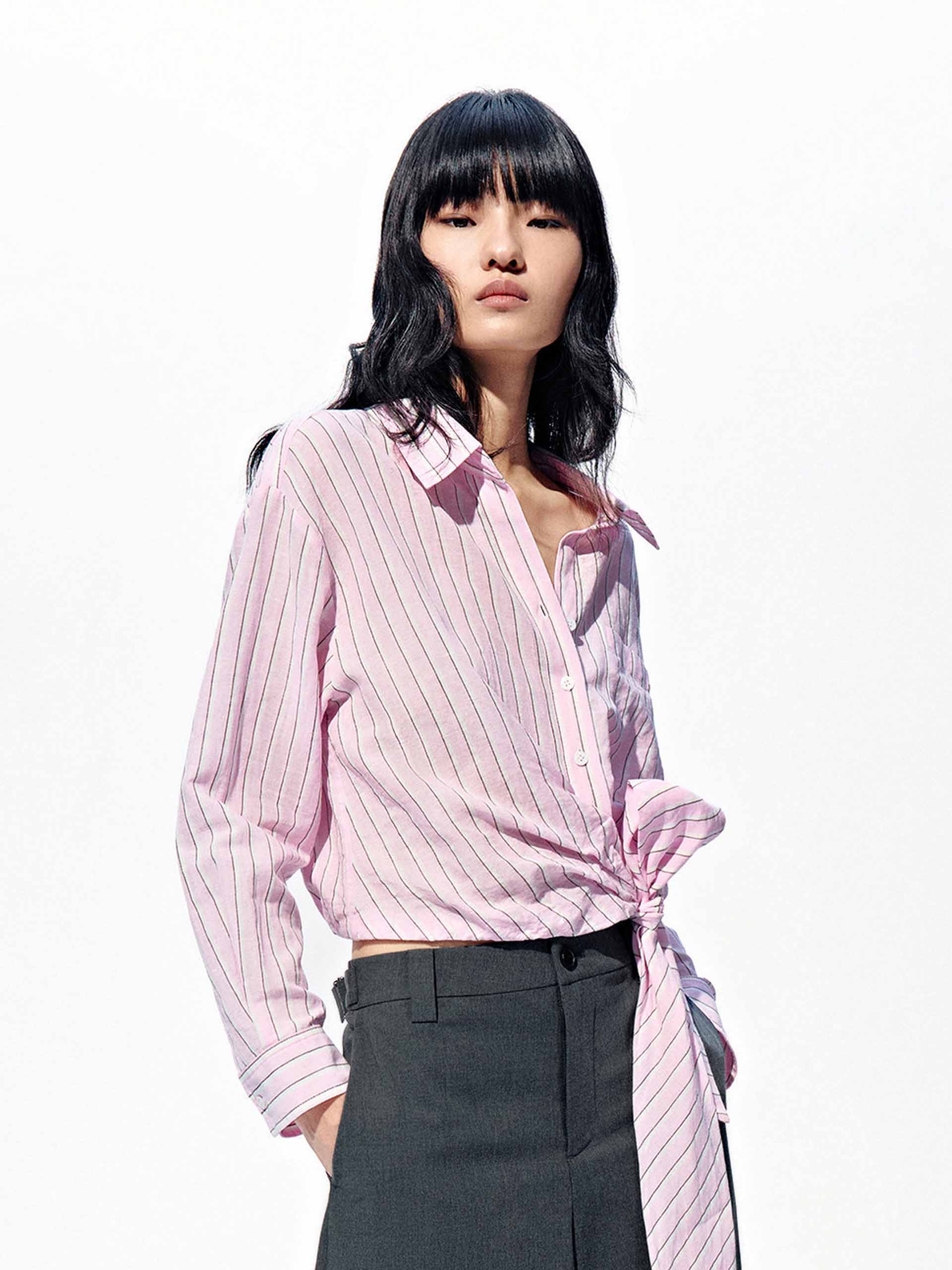 Linen Cotton Cropped Top - Image 6
