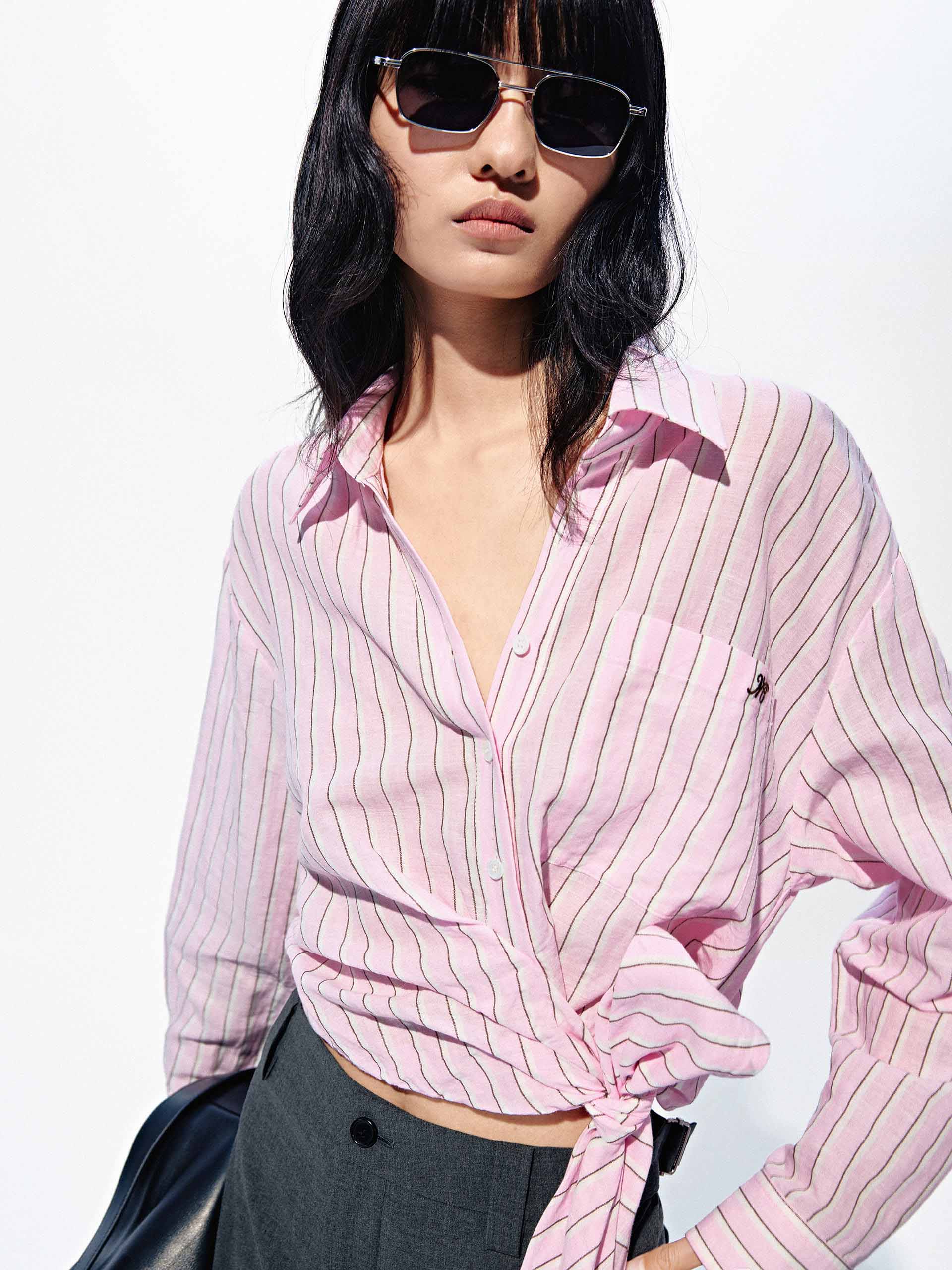Linen Cotton Cropped Top - Image 7
