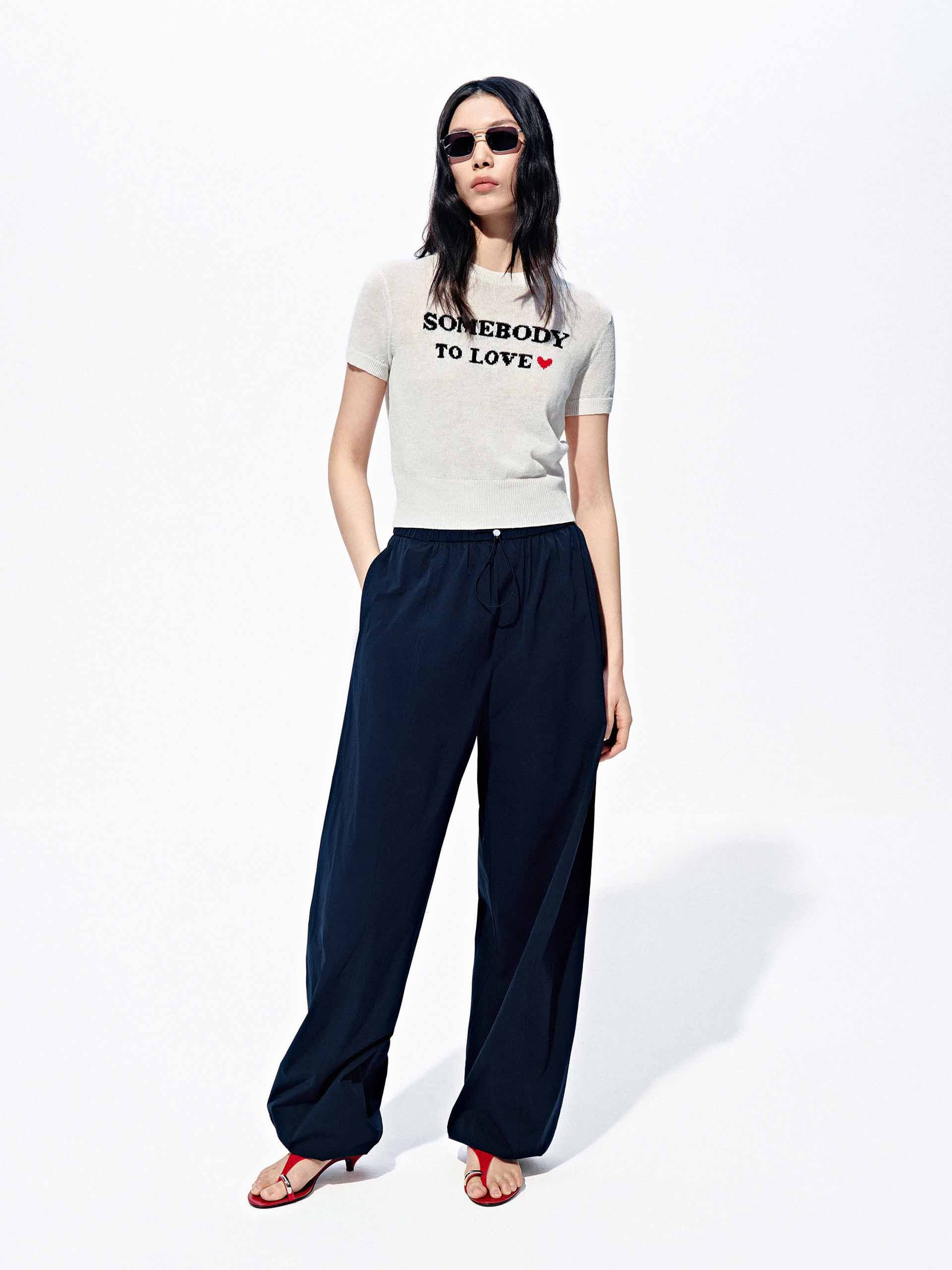 Linen Cotton Jacquard Top - Image 2