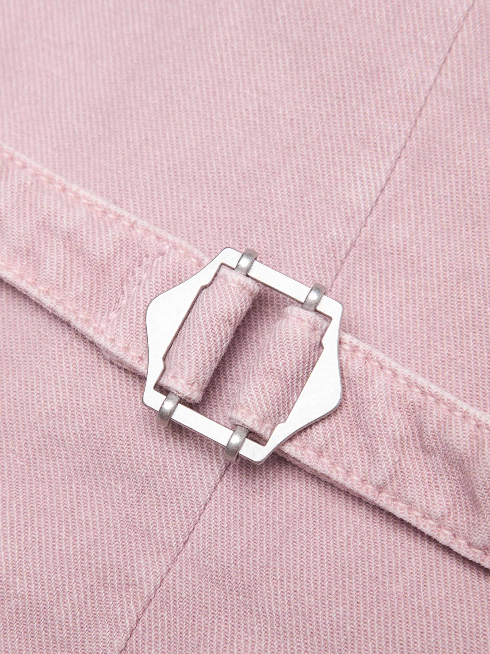 Linen Cotton Pink Waistcoat - Image 8