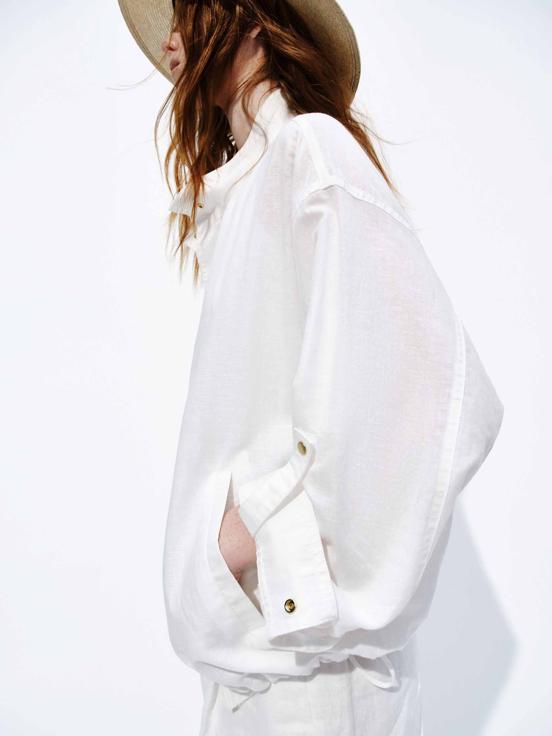 Linen Cotton Relaxed Coat - Image 8