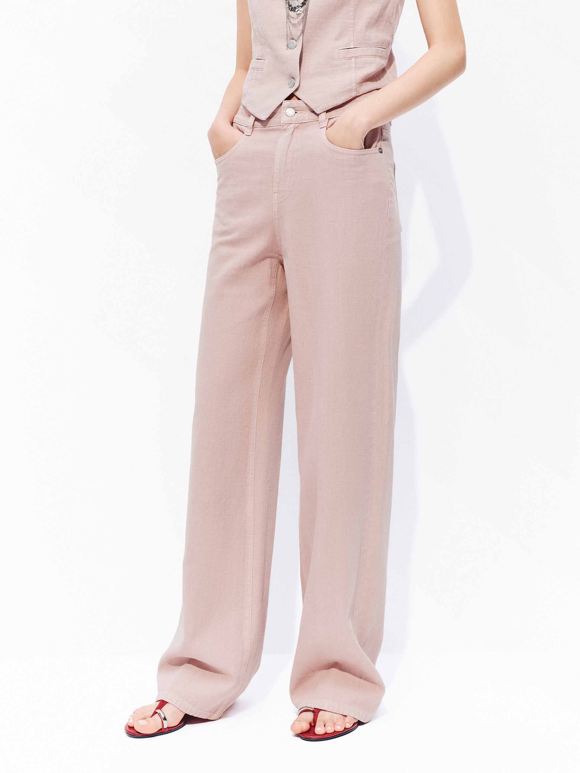 Linen Cotton Straight Leg Jeans - Image 6