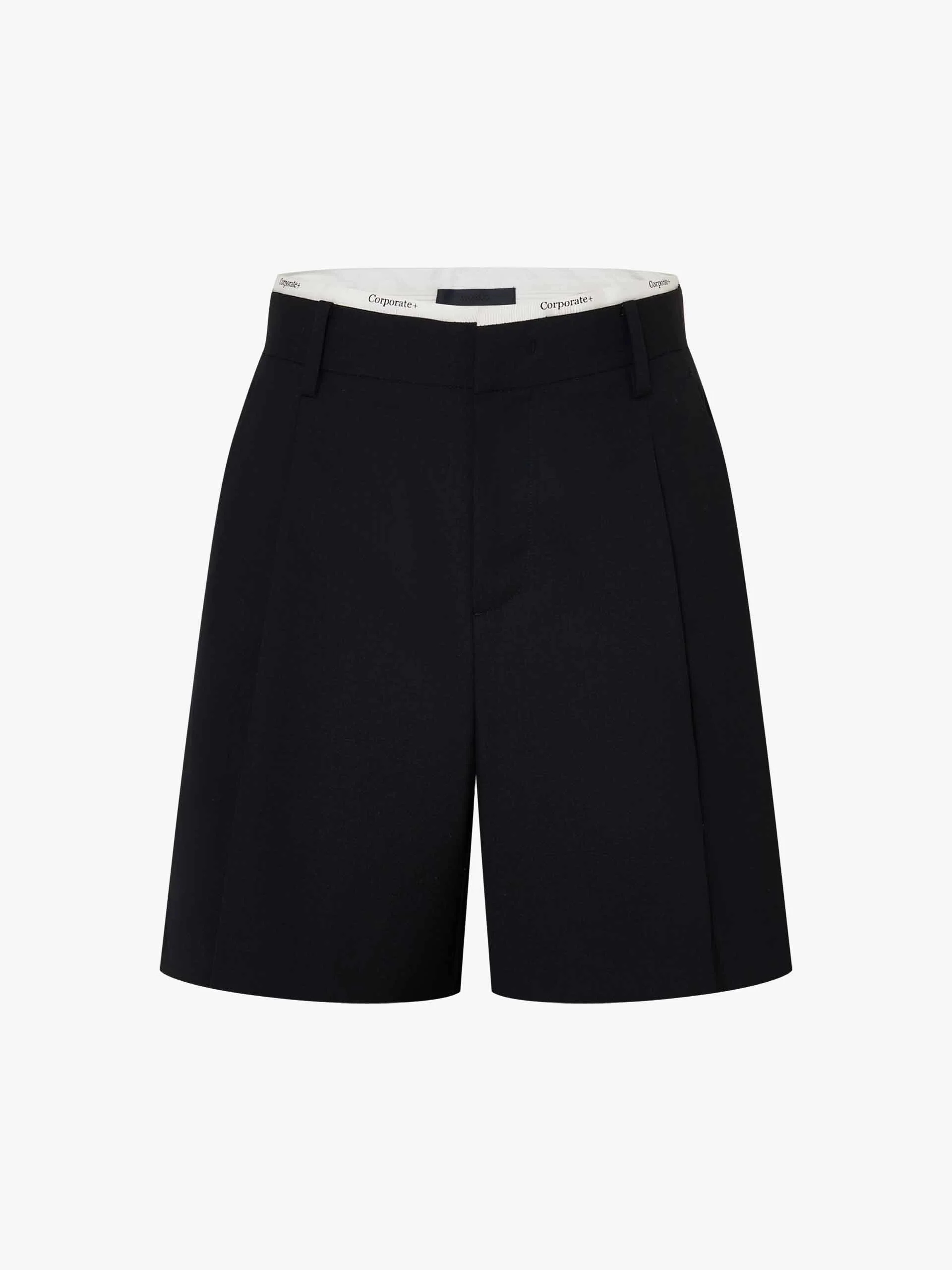 Logo Waistband Wool Shorts - Image 5