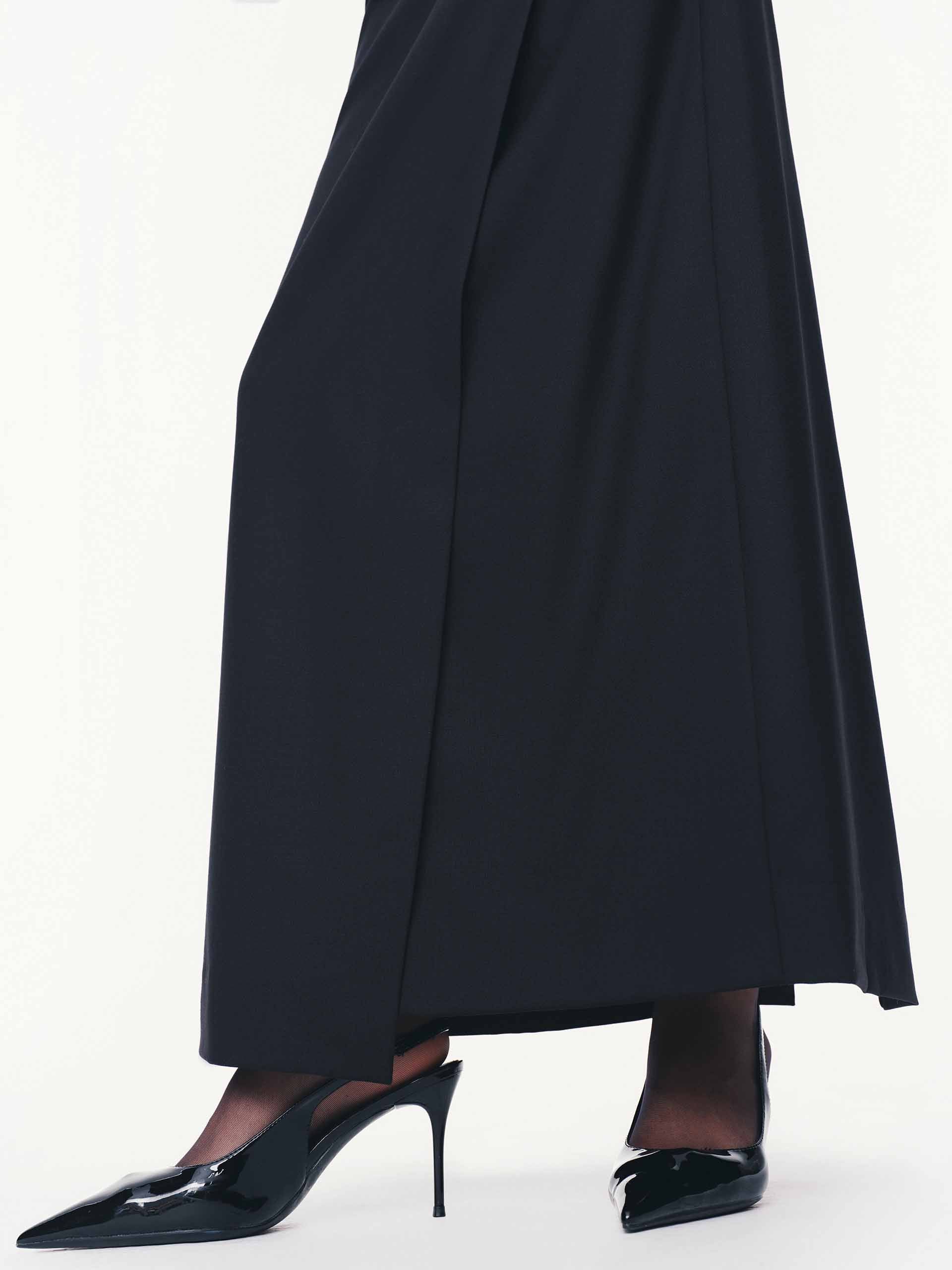 Logo Waistband Wool Skirt - Image 8