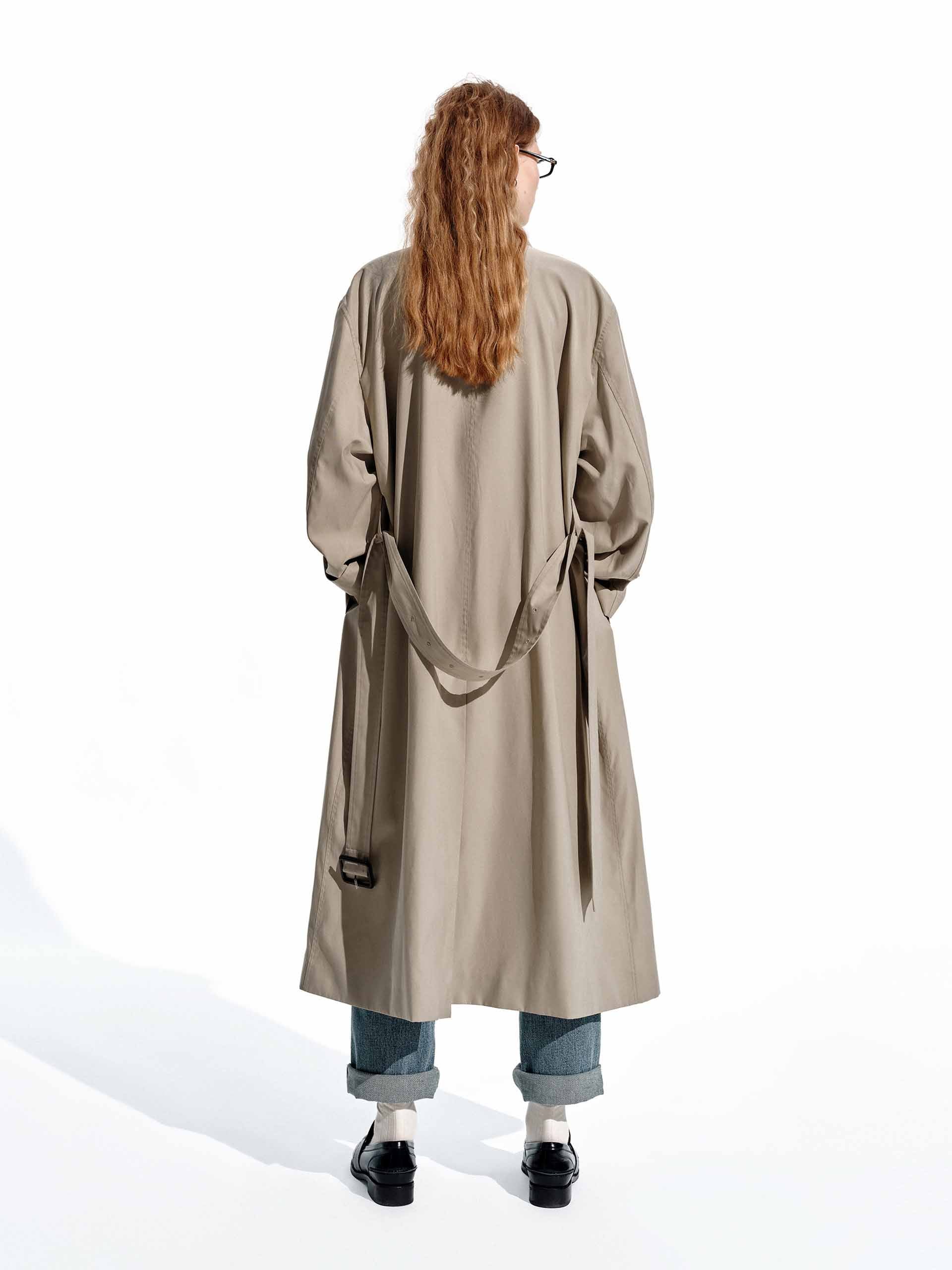 Long Belted Trench Coat - Image 3