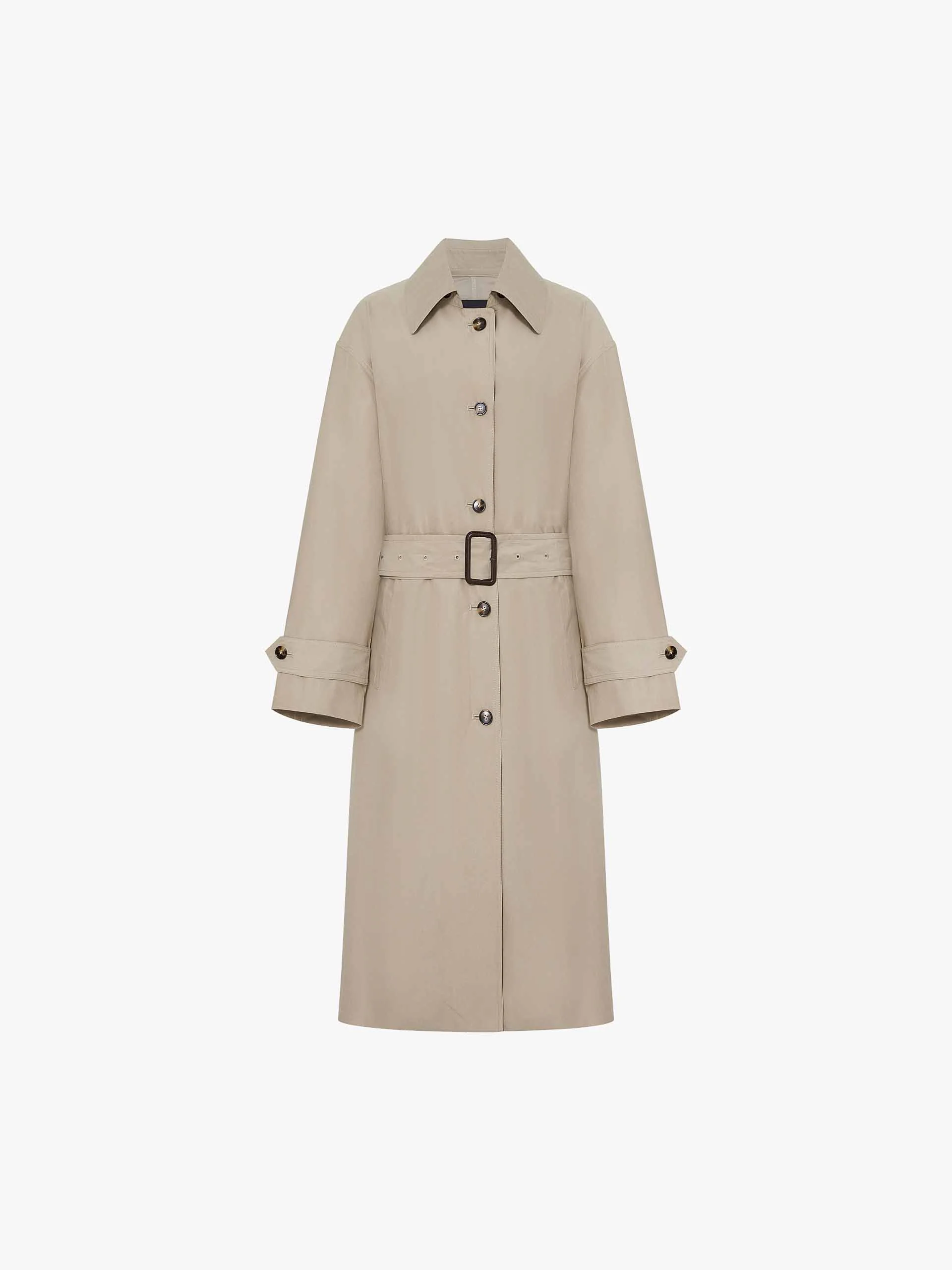 Long Belted Trench Coat - Image 5