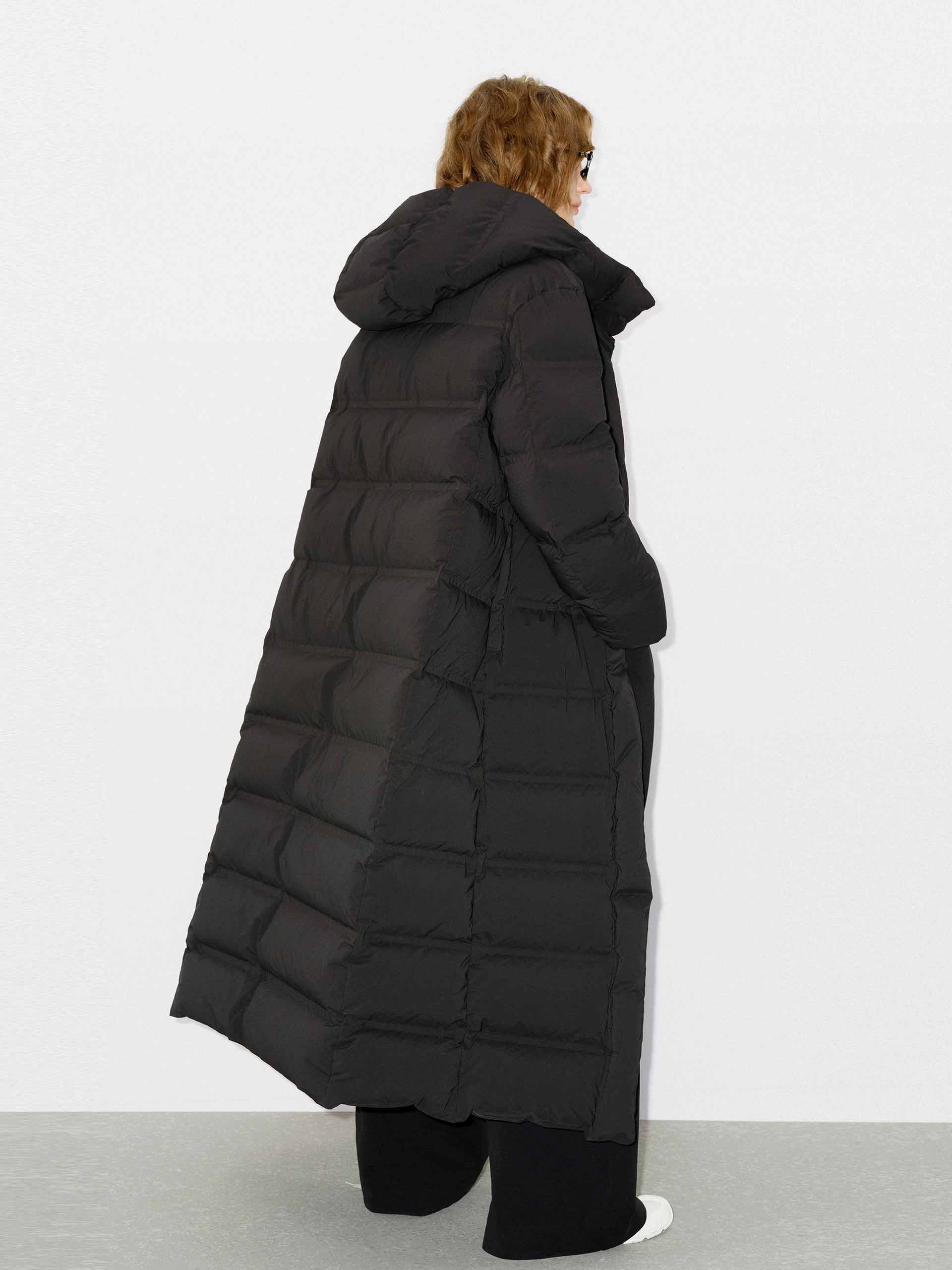 Long Line Hood Down Coat - Image 11