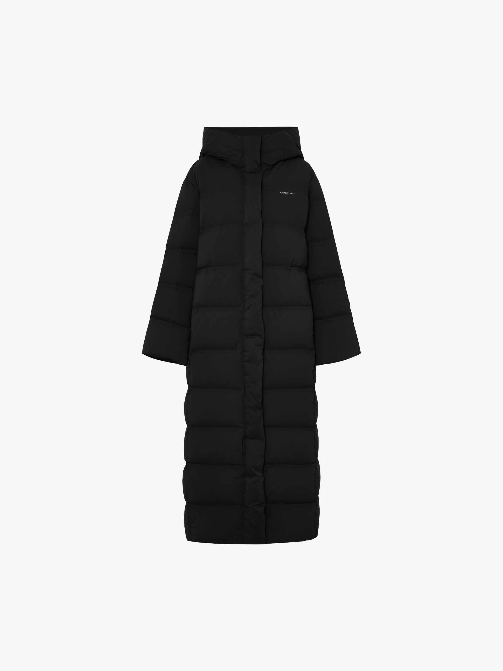 Long Line Hood Down Coat - Image 13