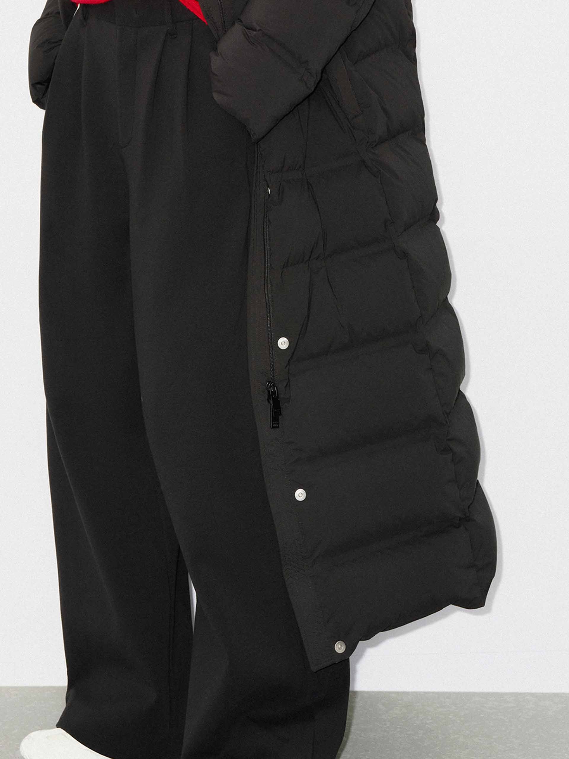 Long Line Hood Down Coat - Image 16