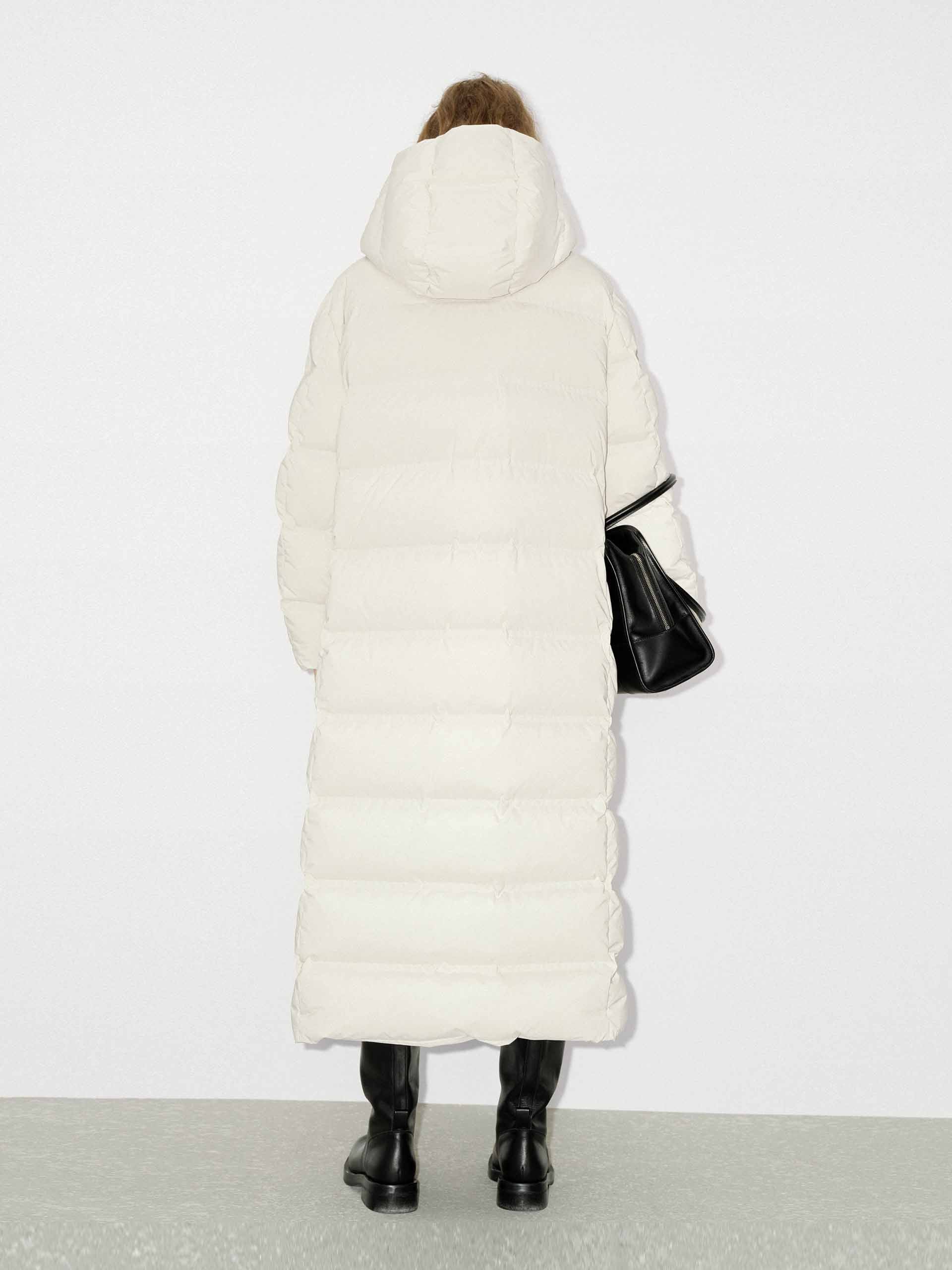 Long Line Hood Down Coat - Image 3
