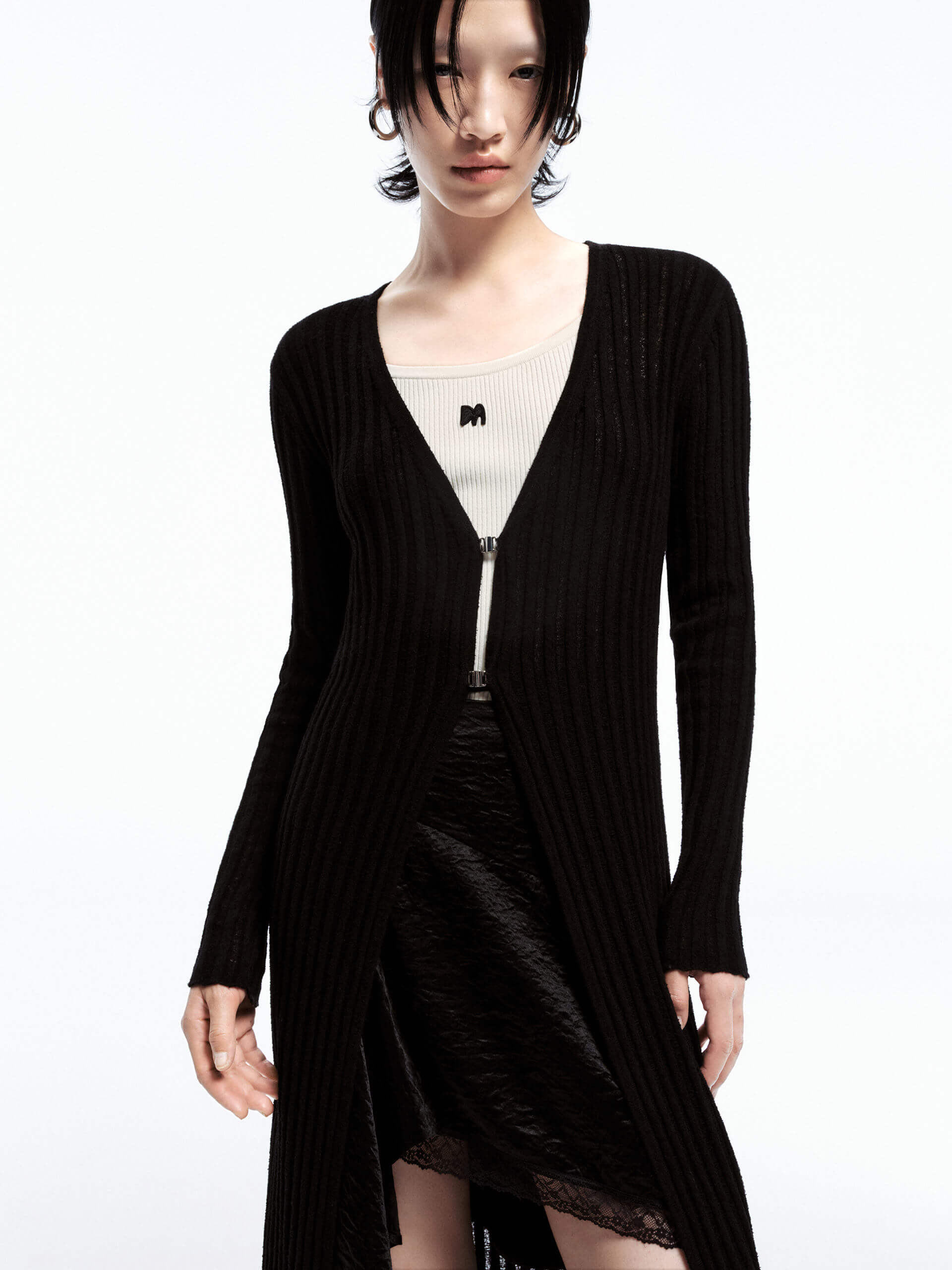 Long Line Knitted Cardigan - Image 6