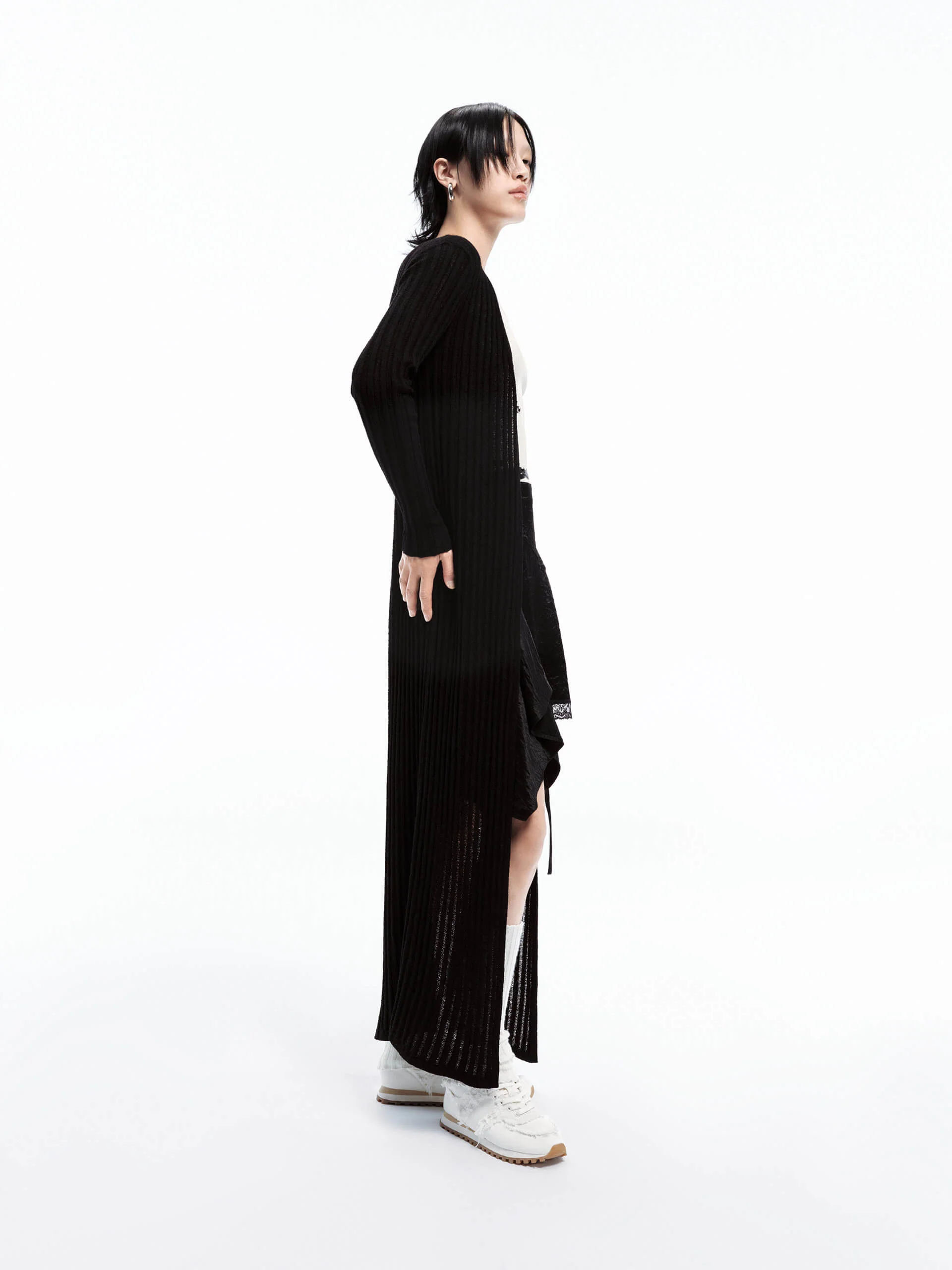 Long Line Knitted Cardigan - Image 8