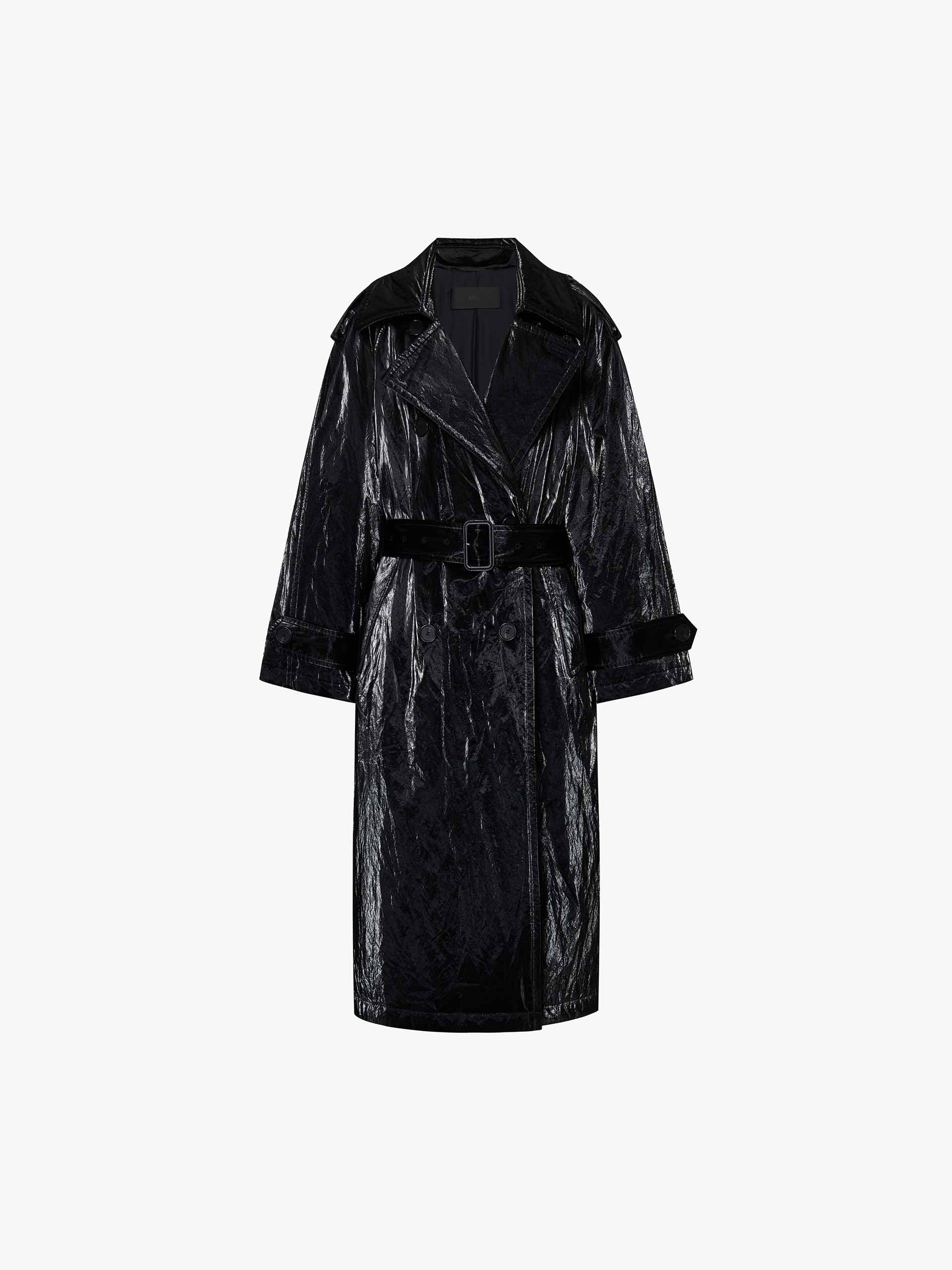 Long PU Leather Overcoat - Image 5