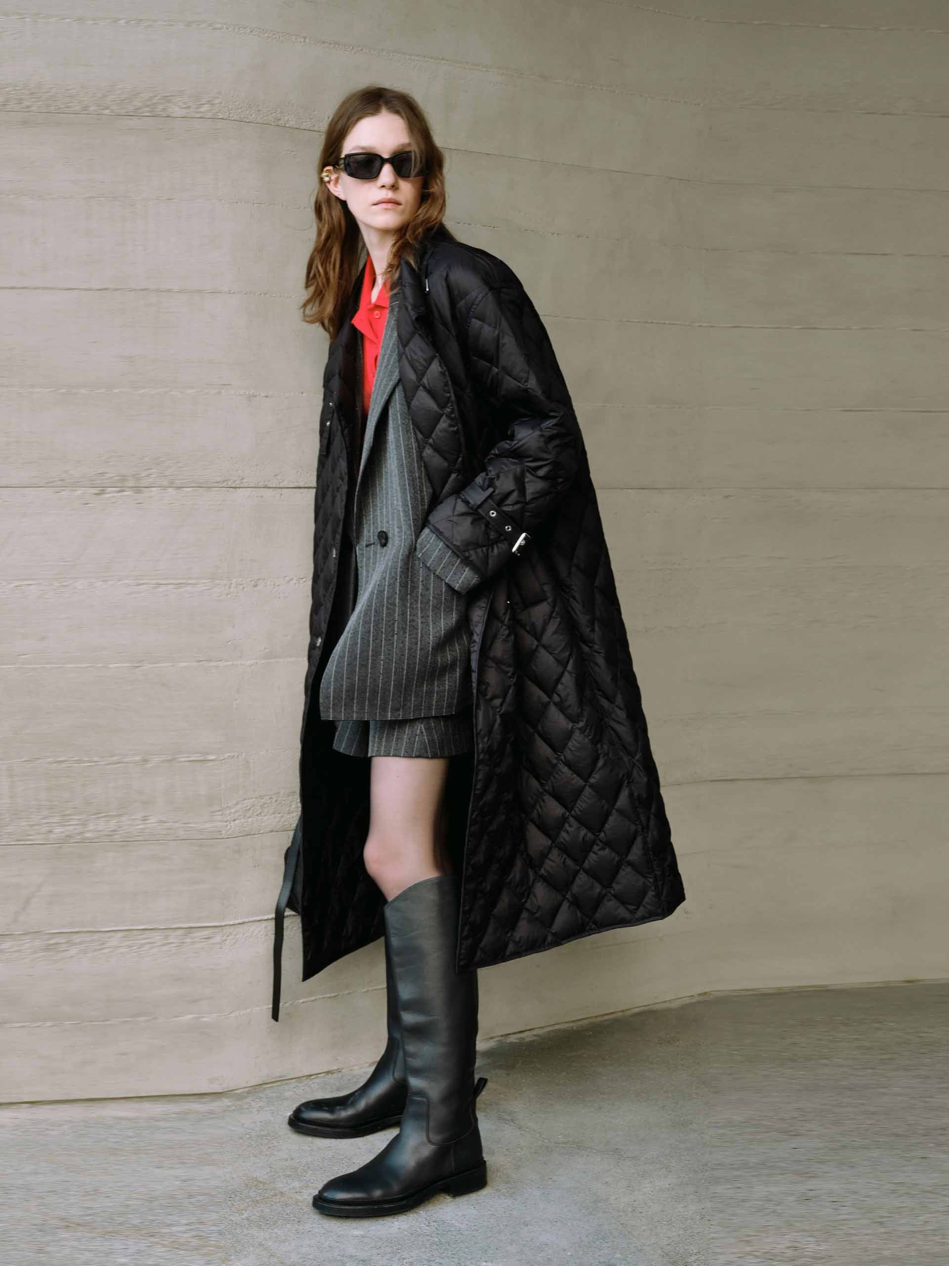 Long Quilted Down Coat - Image 2