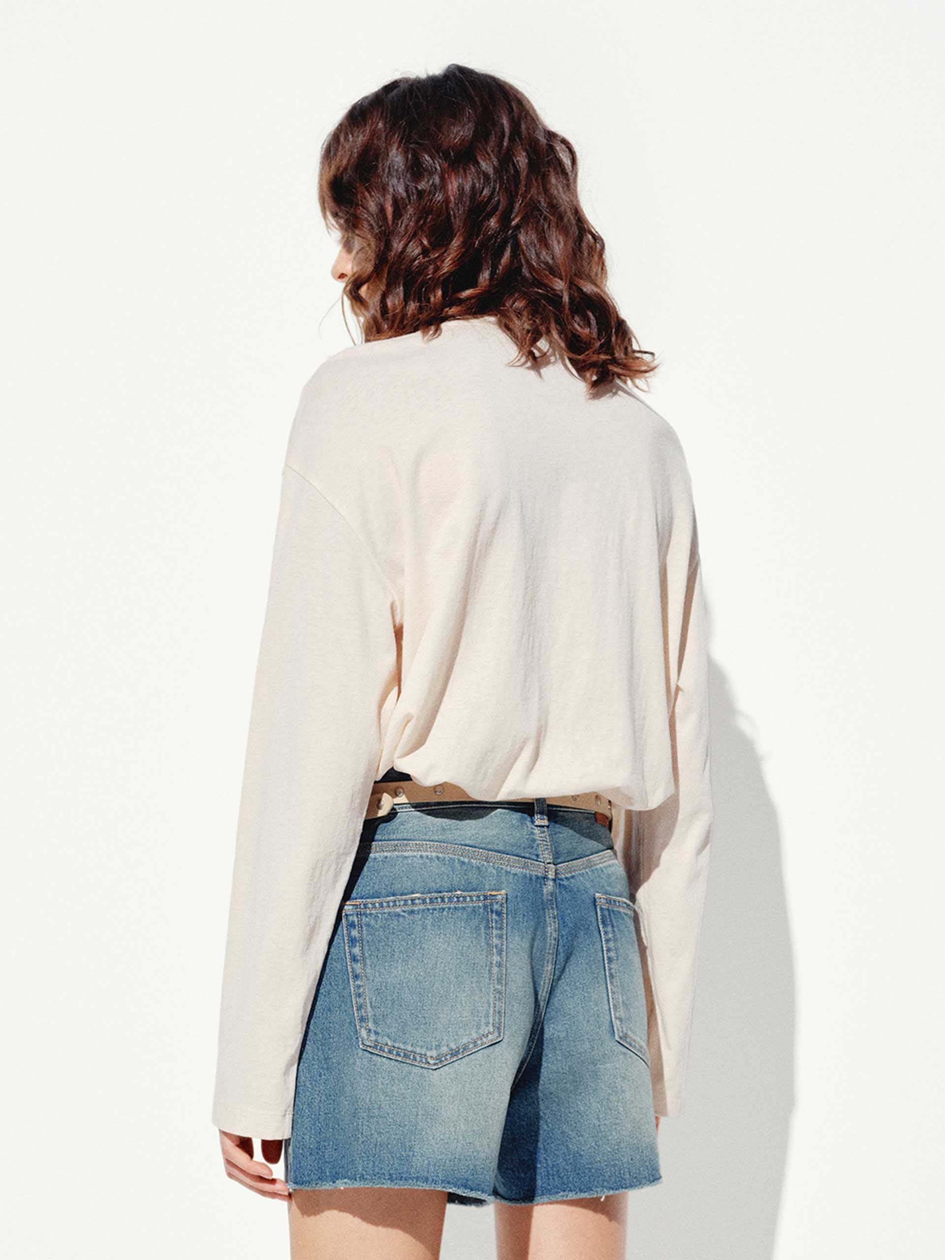 Long Sleeve Letter Print T-shirt - Image 7