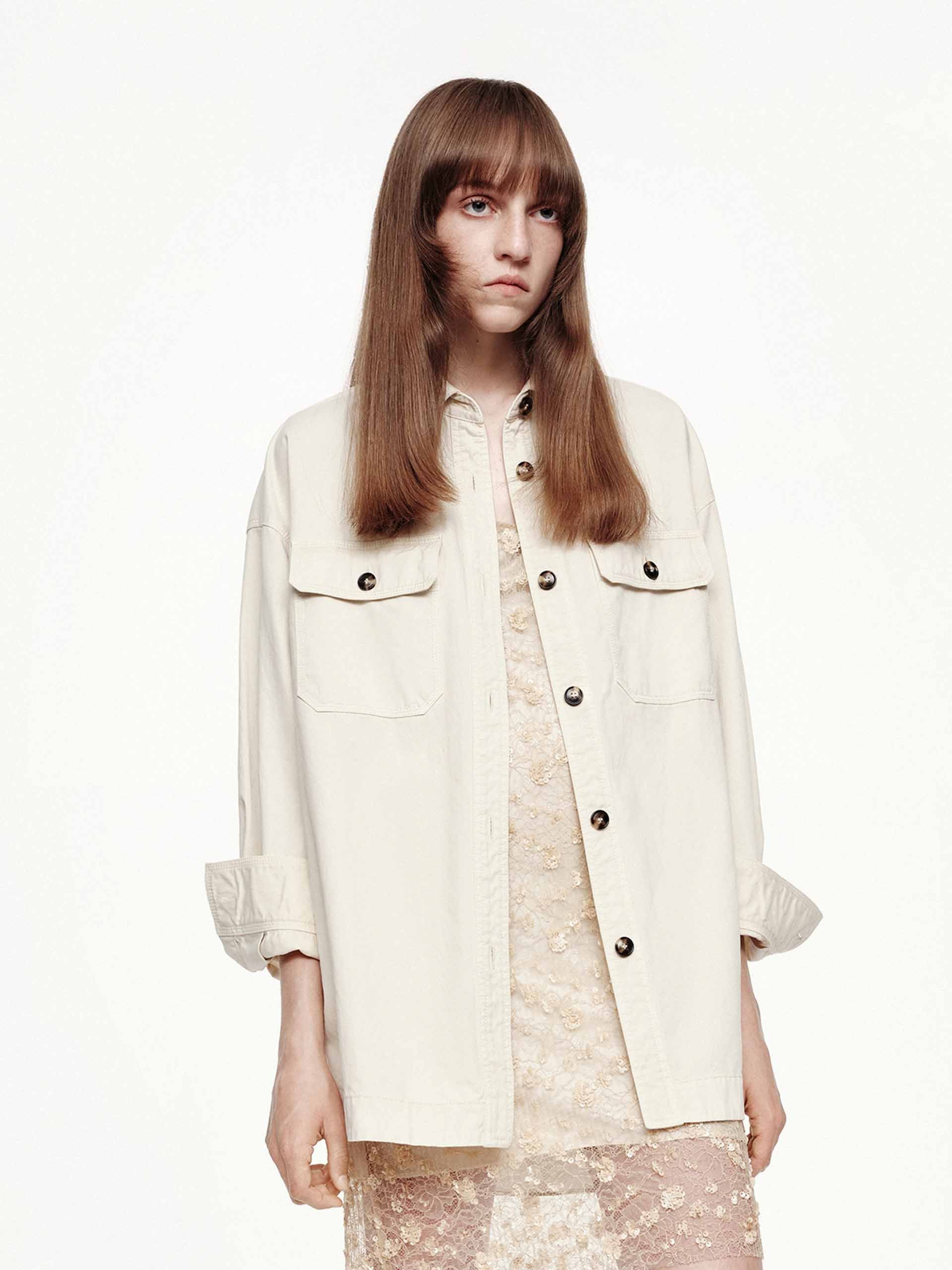 Long Sleeves Cotton Jacket - Image 7