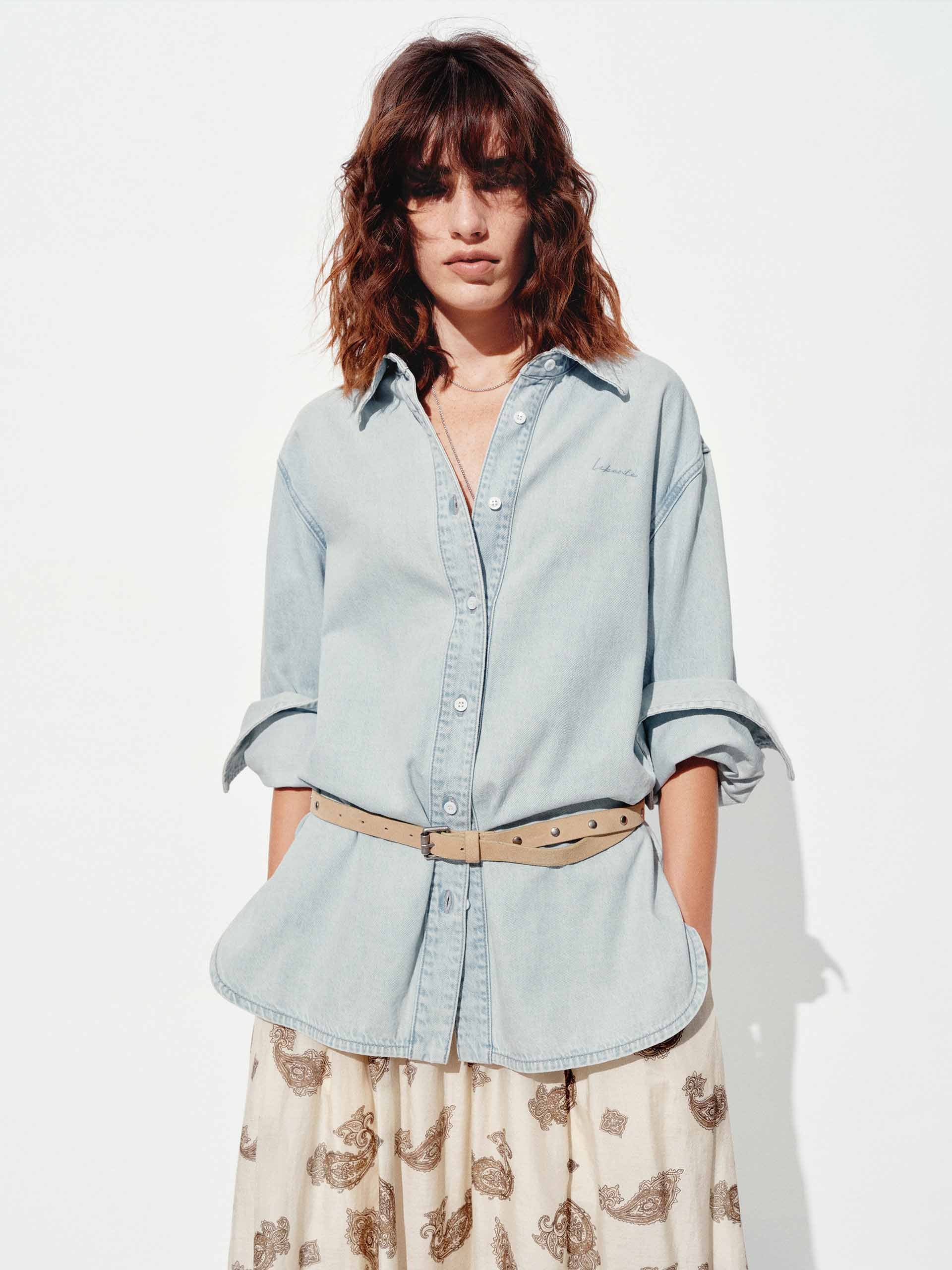 Long Sleeves Denim Shirt - Image 3