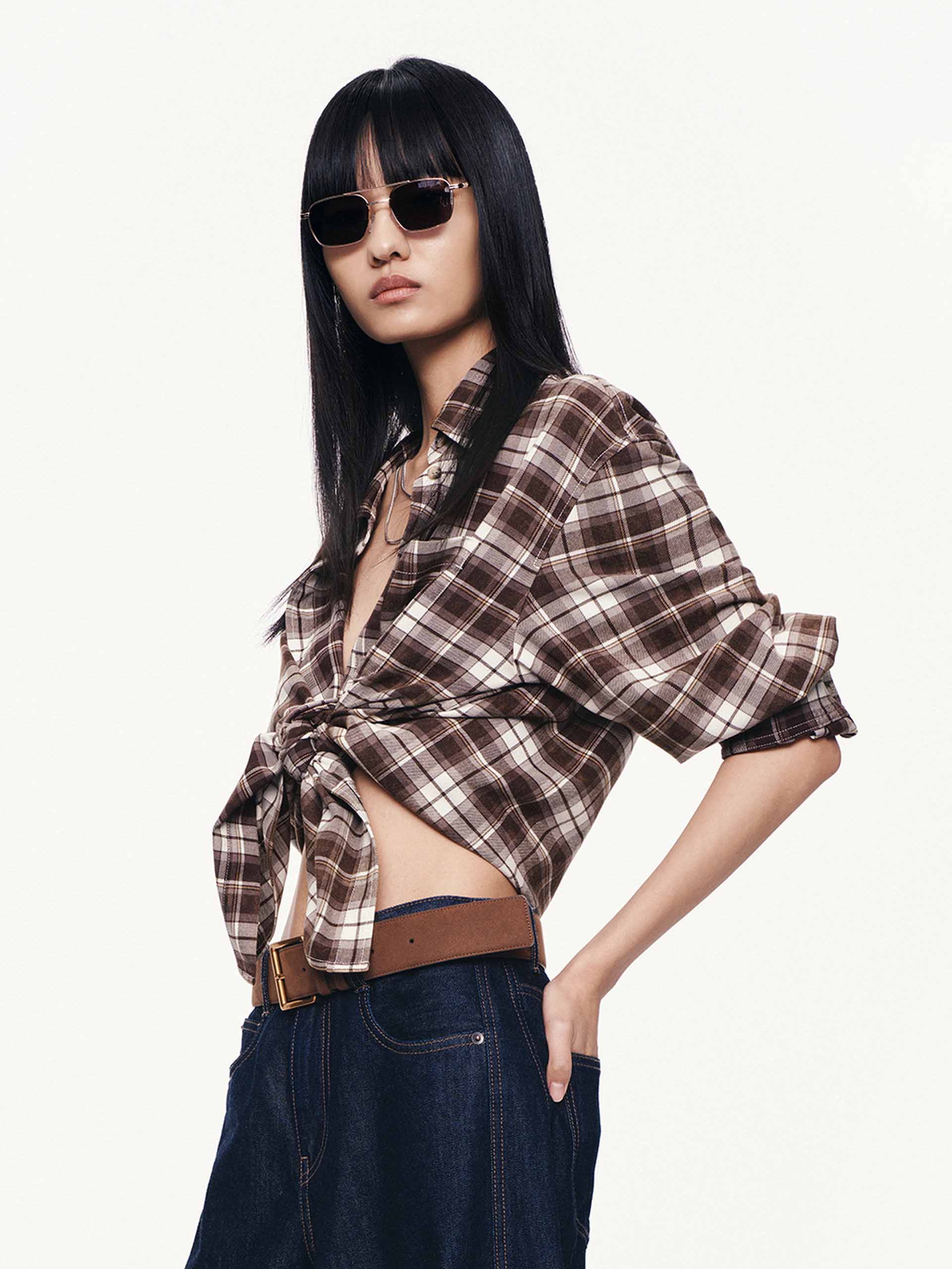 Long Sleeves Plaid Shirt - Image 7