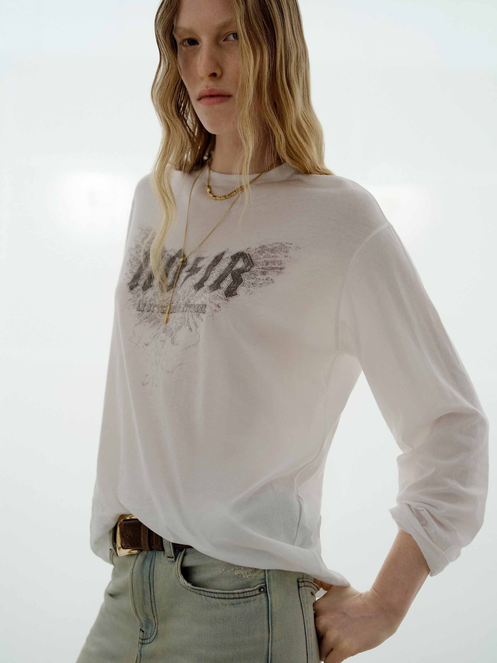 Long Sleeves Printed T-shirt - Image 6