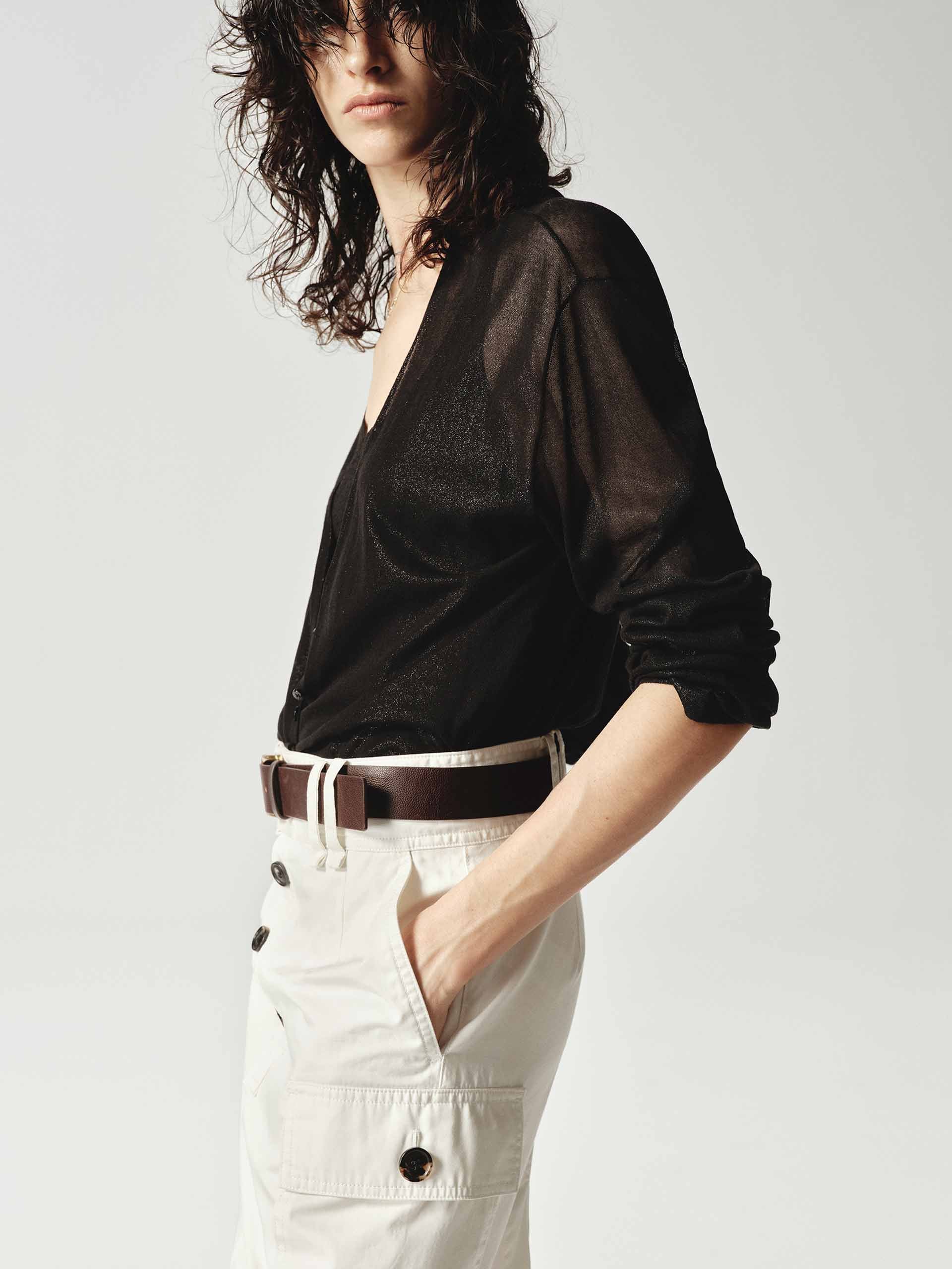 Long Sleeves Sheer Cardigan - Image 3