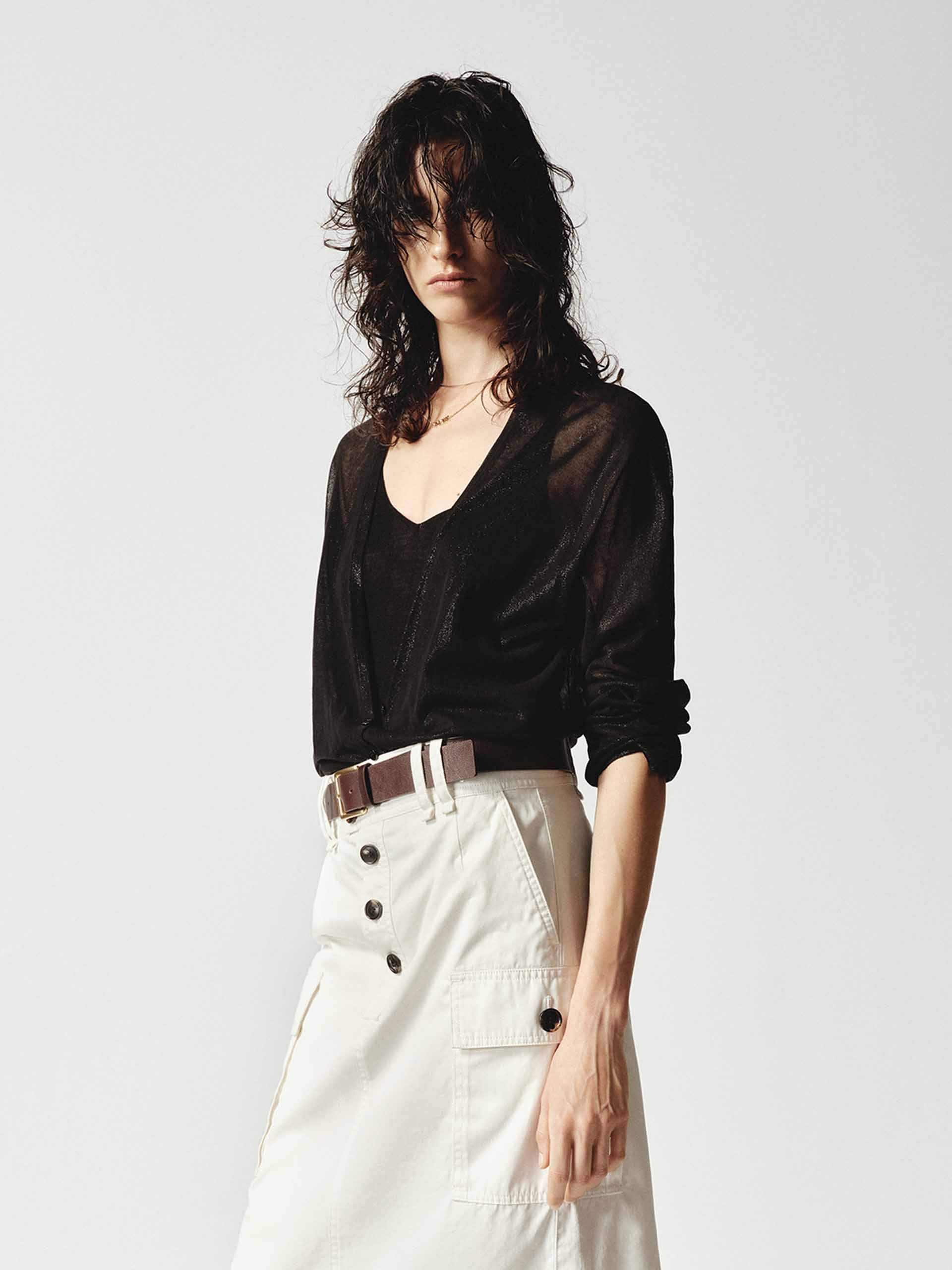 Long Sleeves Sheer Cardigan - Image 7