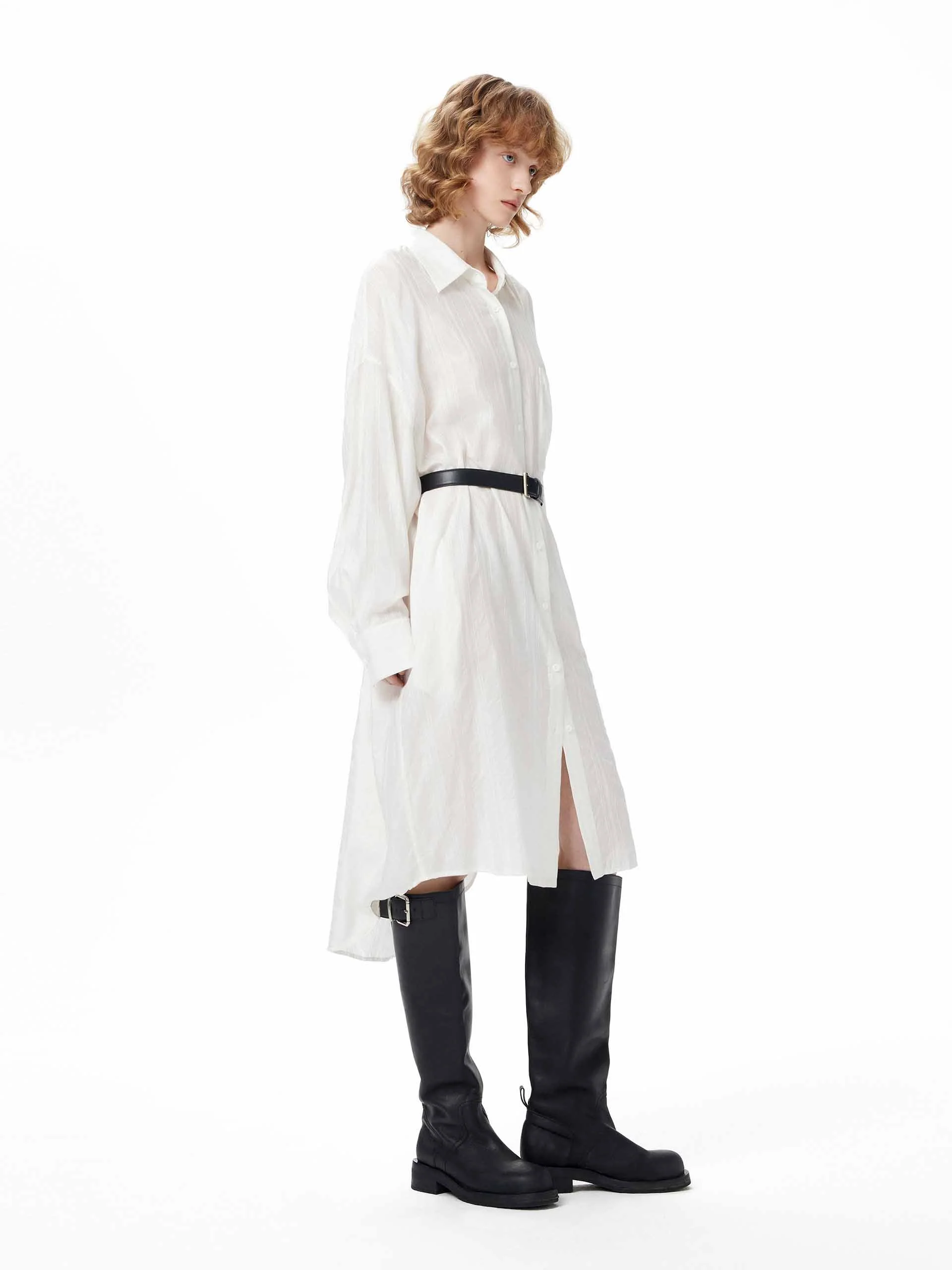 Long Sleeves Shirt Dress - Image 6