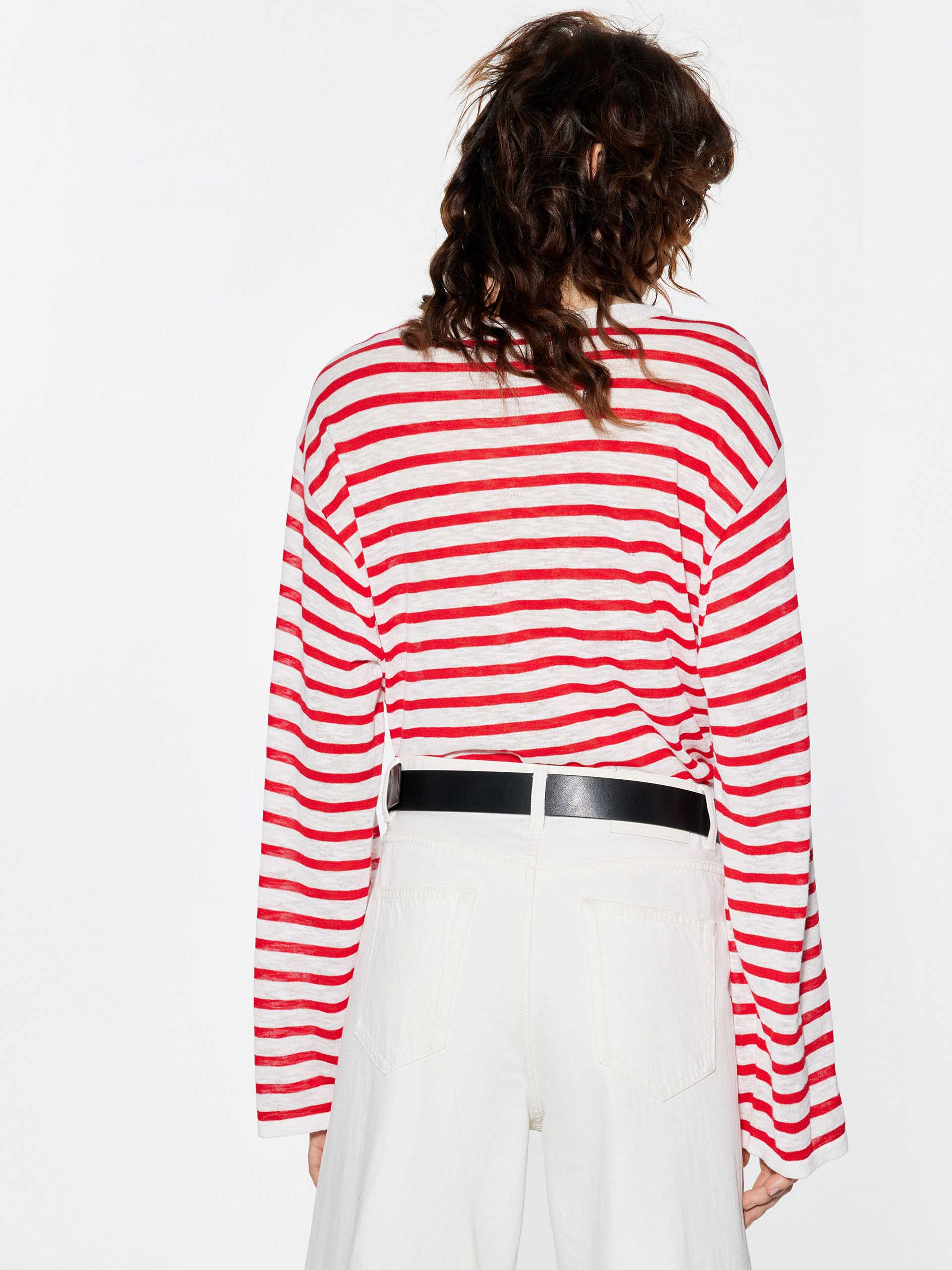Long Sleeves Striped Sweater - Image 10
