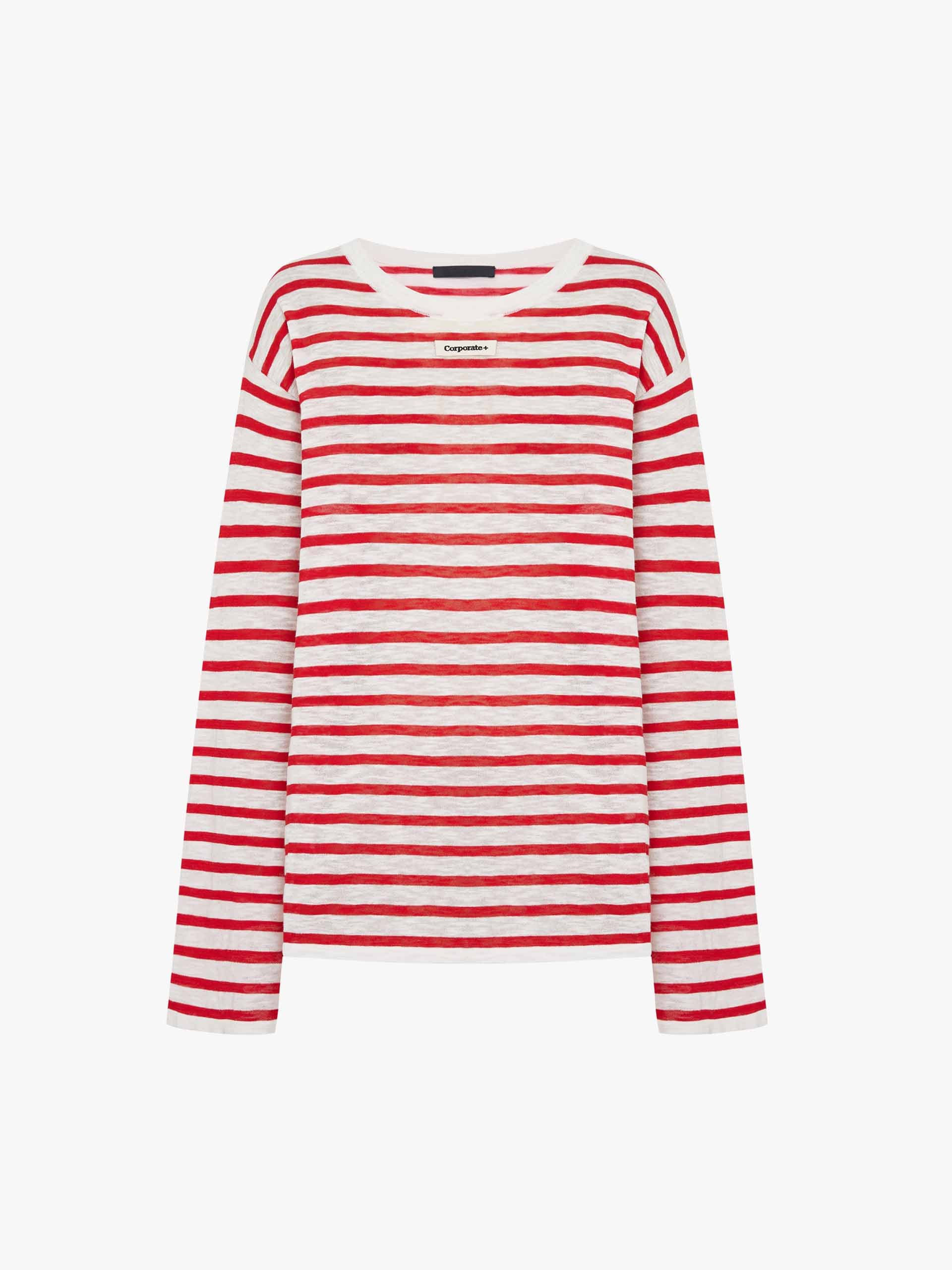 Long Sleeves Striped Sweater - Image 12
