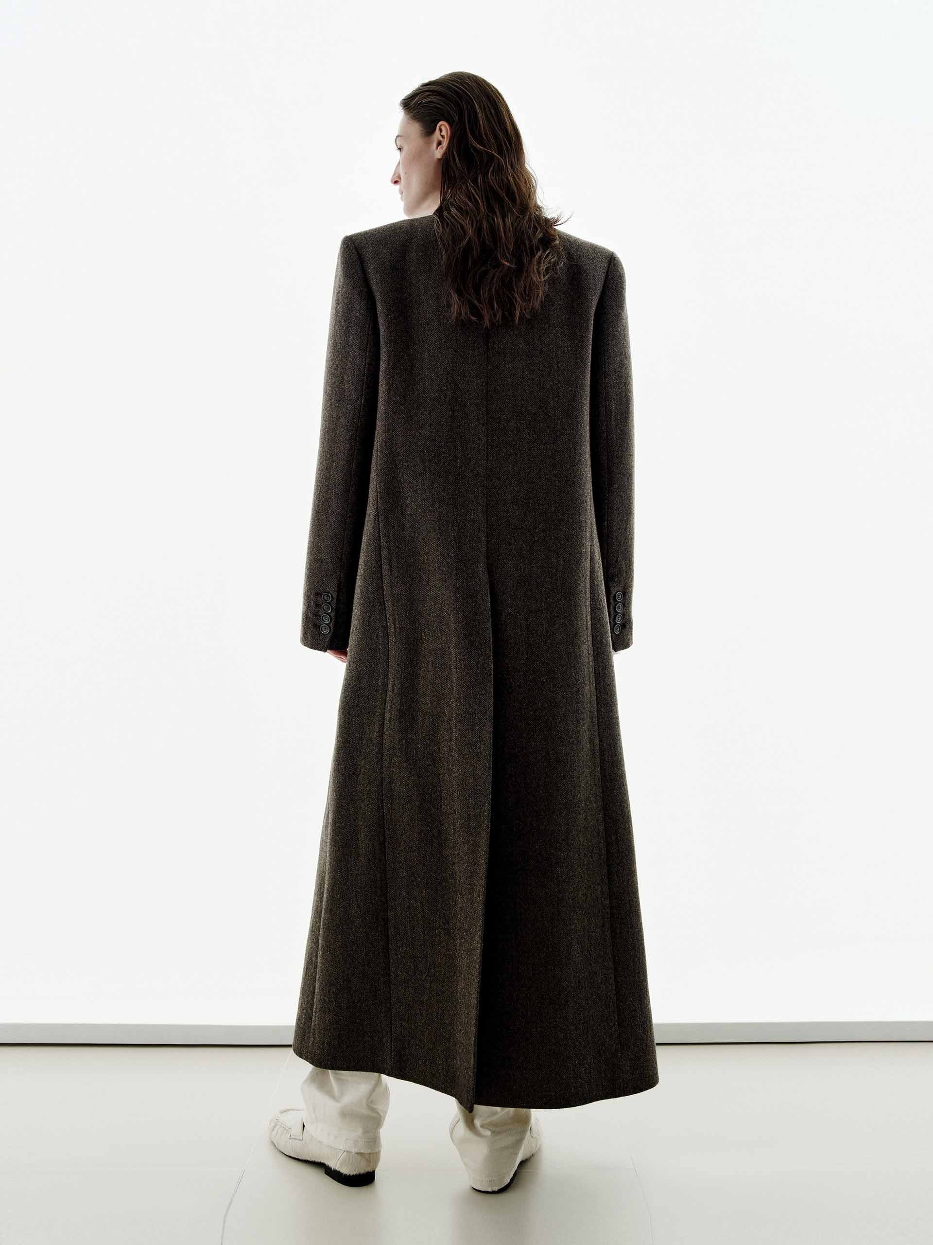 Long Wool Blazer Coat - Image 8