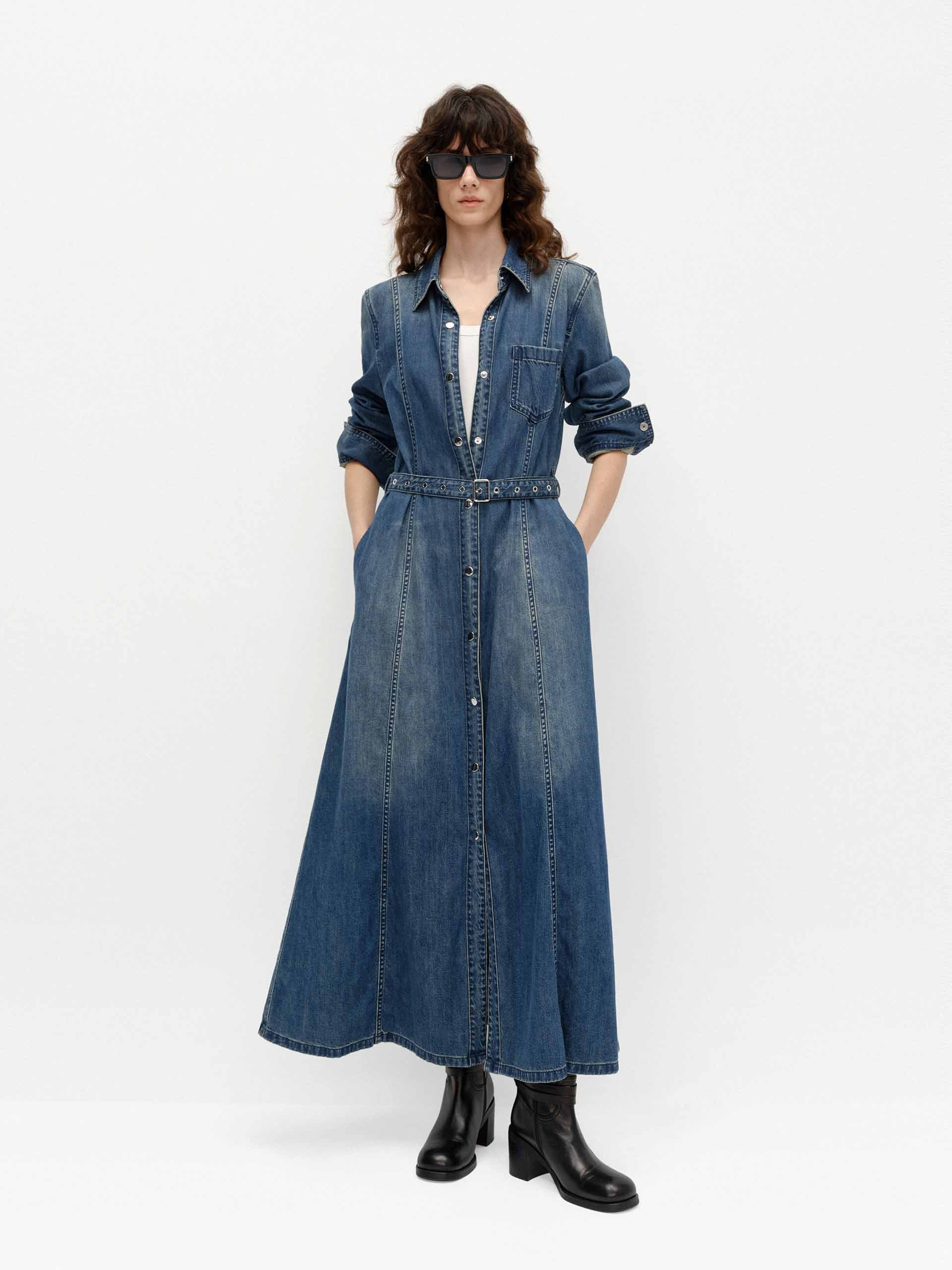 Longline Denim Dress