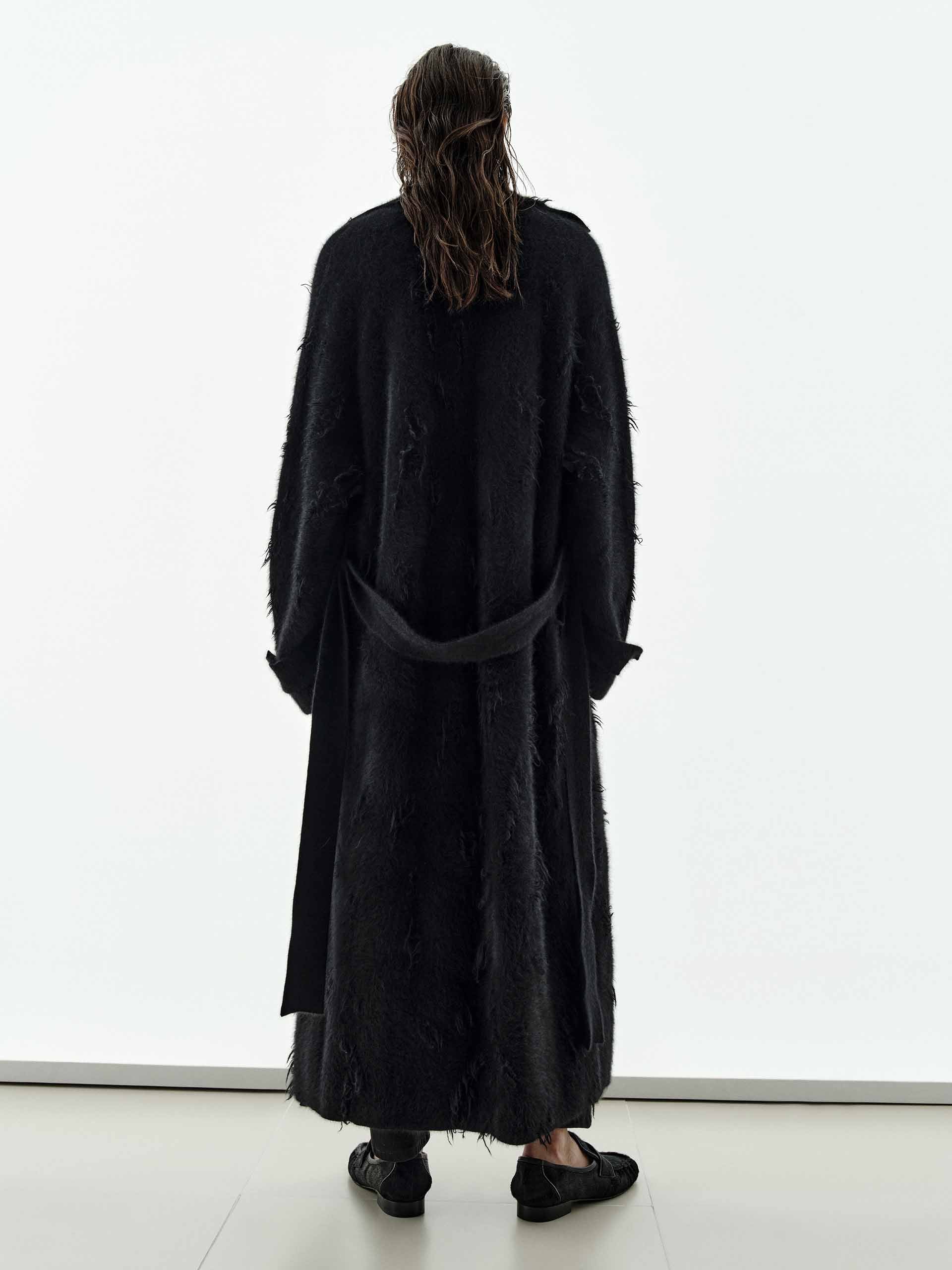 Longline Furry Cardigan - Image 3