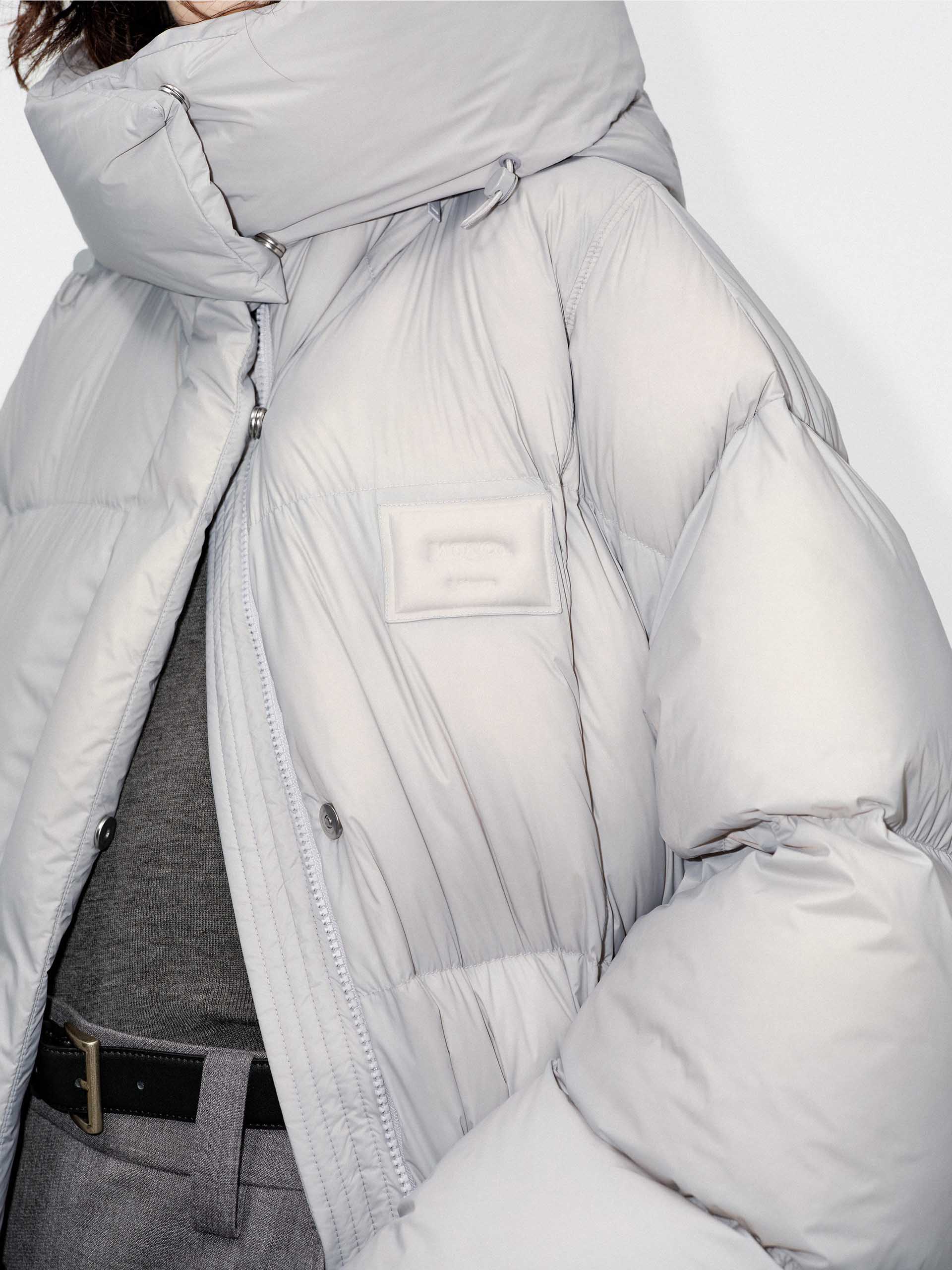 Longline Hooded Down Coat - Image 6