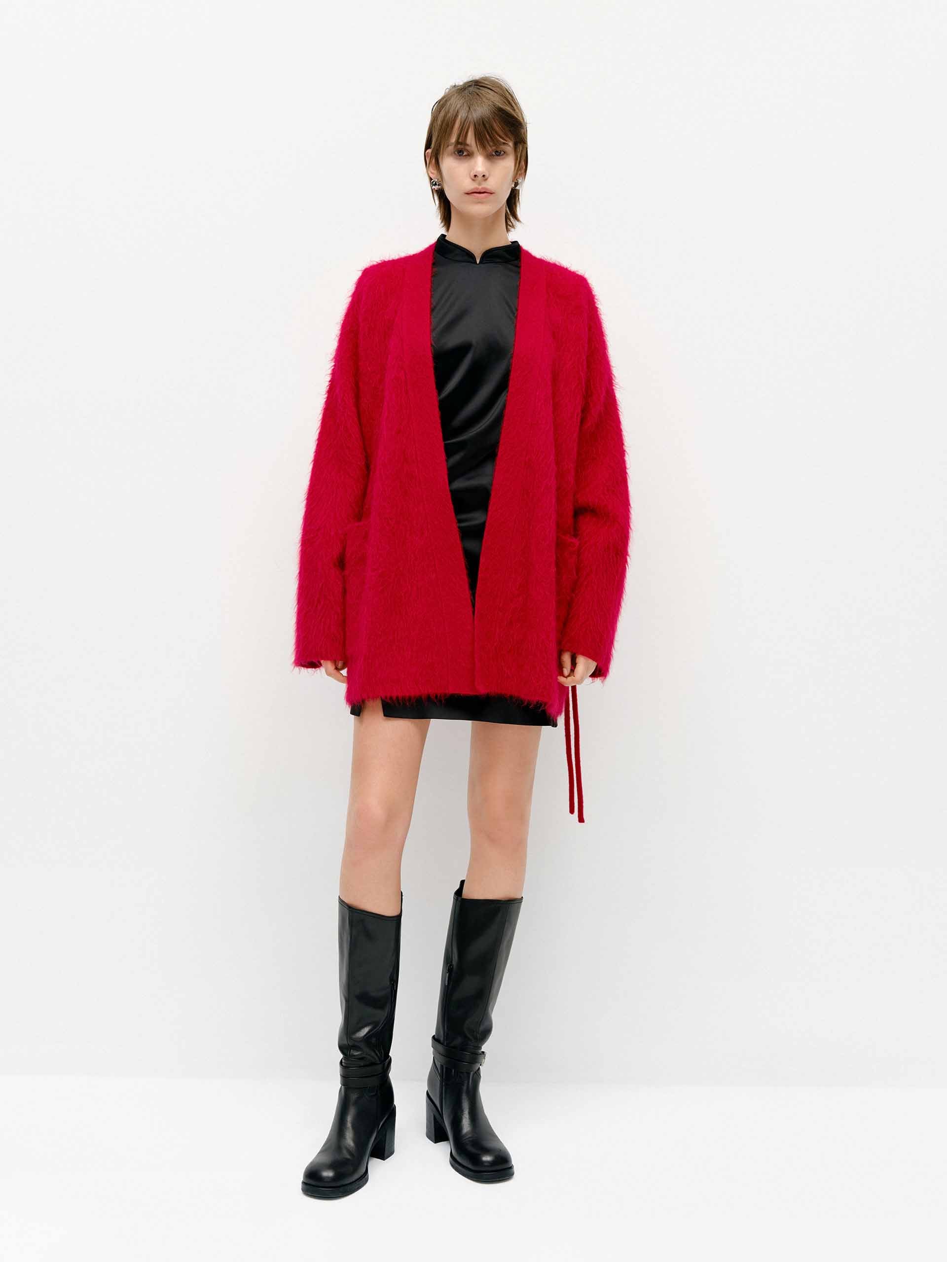 Loose Brushed Cardigan - Image 6