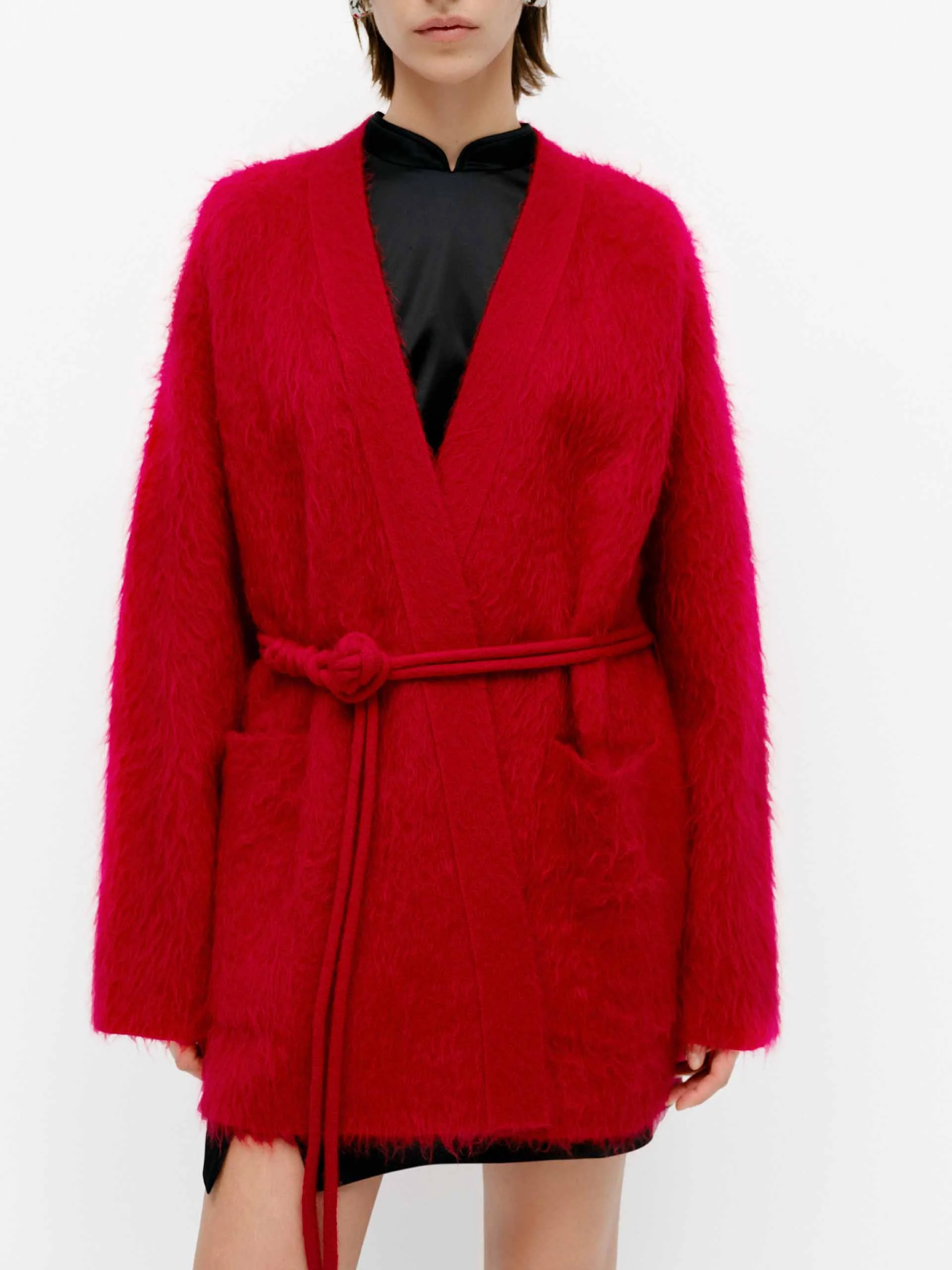 Loose Brushed Cardigan - Image 8